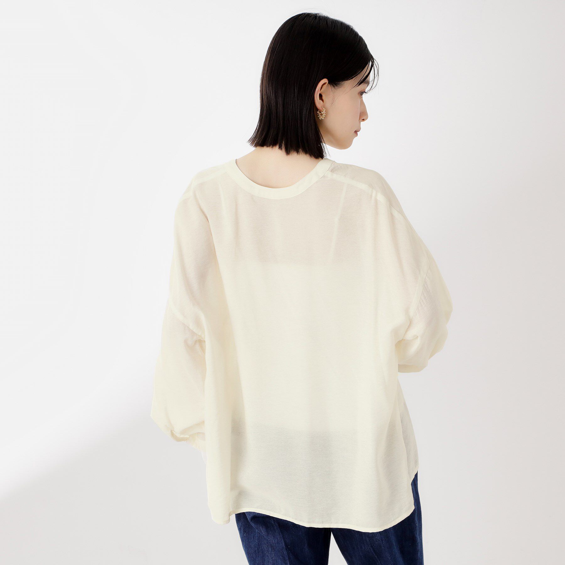 THE SHOP TK「刺繍ポケットオーバーシャツ【体型カバー/洗濯機OK】」|シャツ・ブラウス|