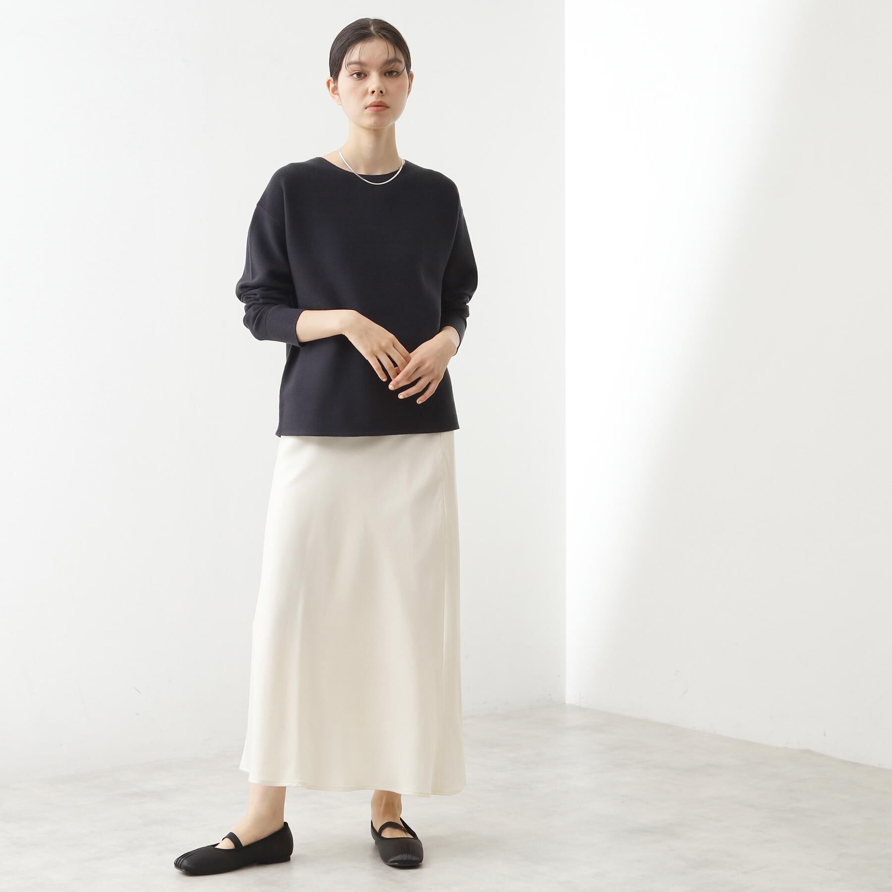 THE SHOP TK「【S-XLサイズ/選べる7色】どこから見ても美しい ガーターニット/毛玉になりにくい/洗濯機OK」|ニット・セーター|