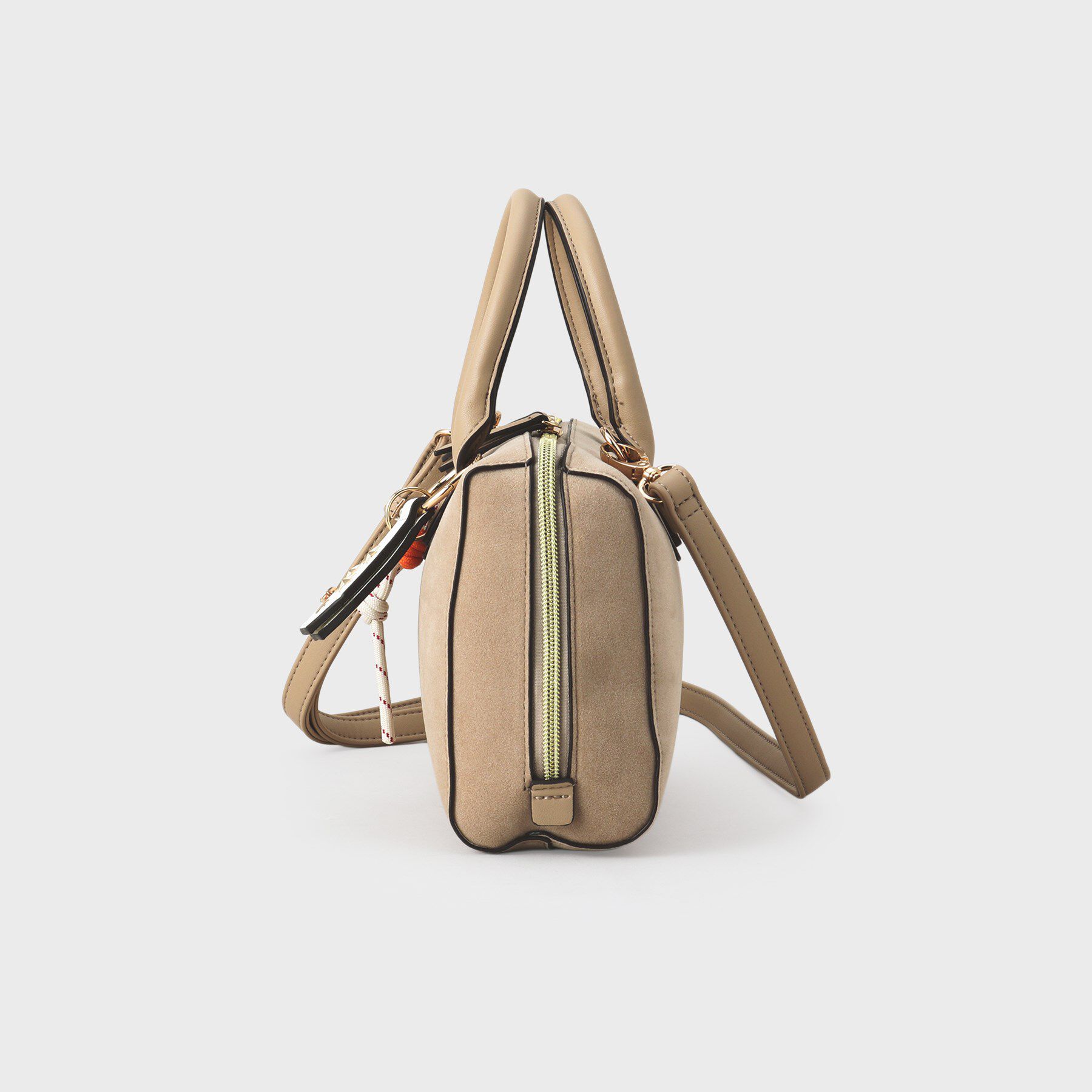 THE SHOP TK「チャーム付きスエードミニボストンバッグ」|ボストンバッグ|