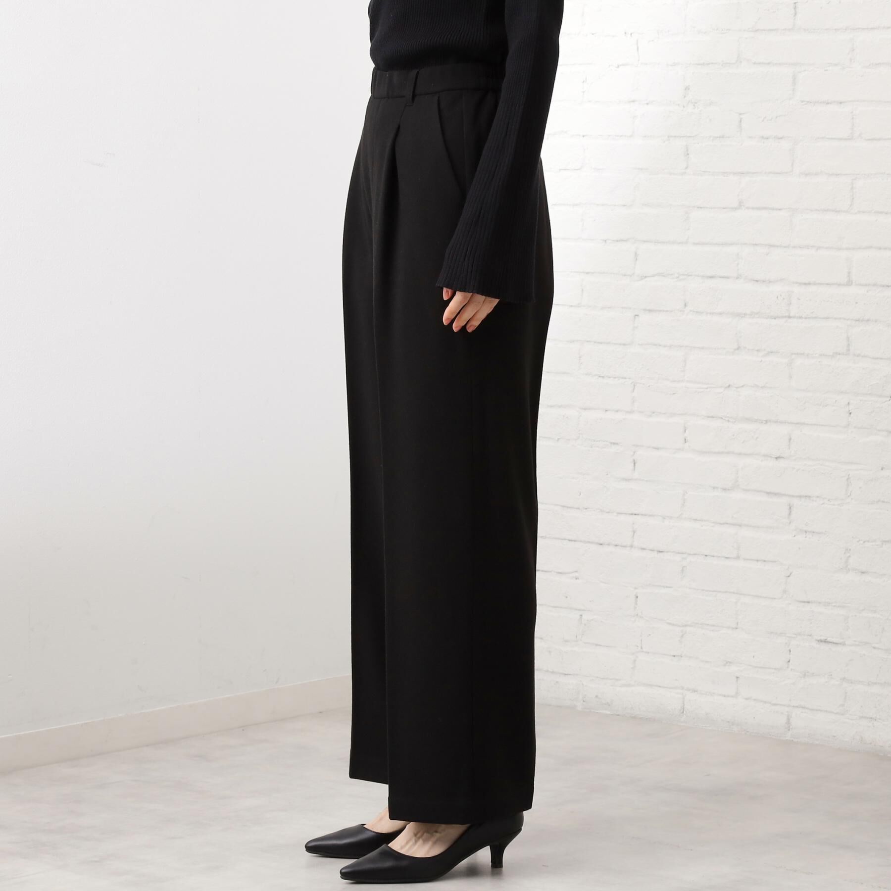 THE SHOP TK「【着丈選べる/XS～XLサイズ】あったか裏起毛ワイドパンツ」|その他|