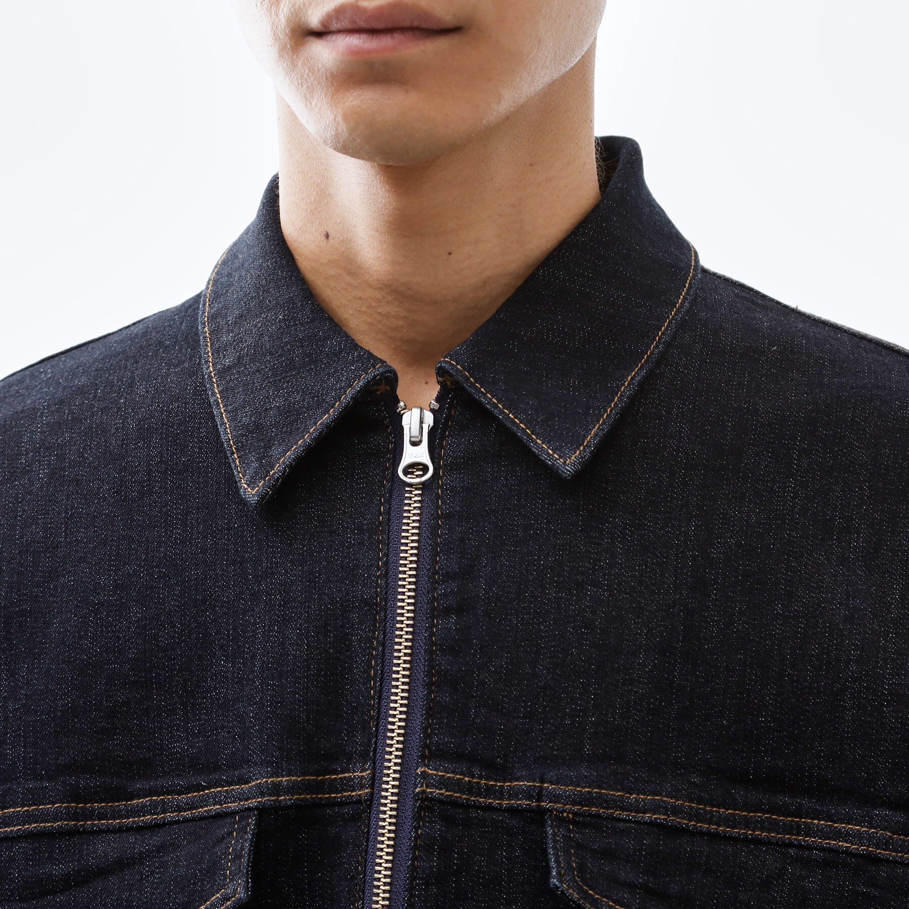 THE SHOP TK「コットンデニムブルゾン 【セットアップ可】」|デニムジャケット|