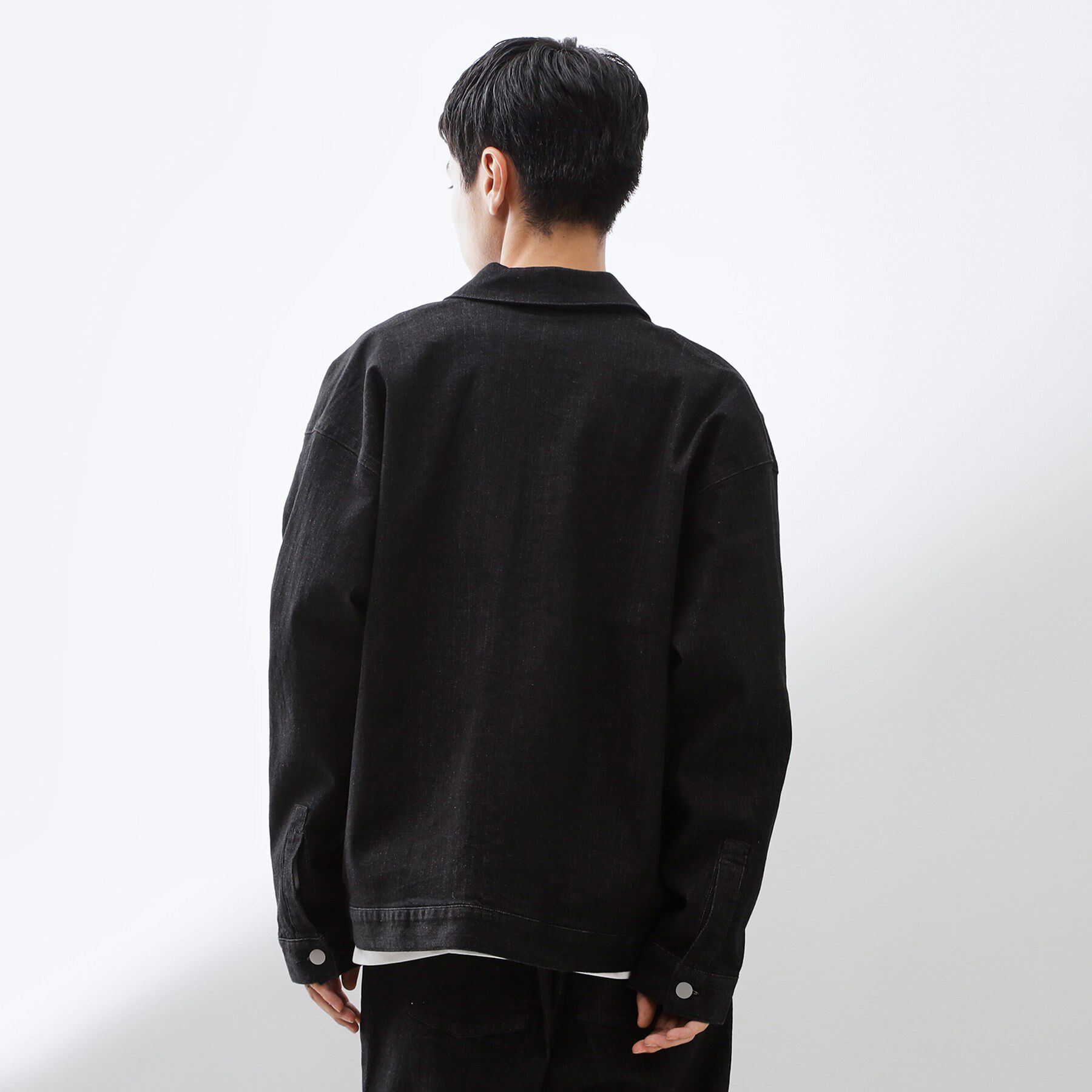 THE SHOP TK「コットンデニムブルゾン 【セットアップ可】」|デニムジャケット|