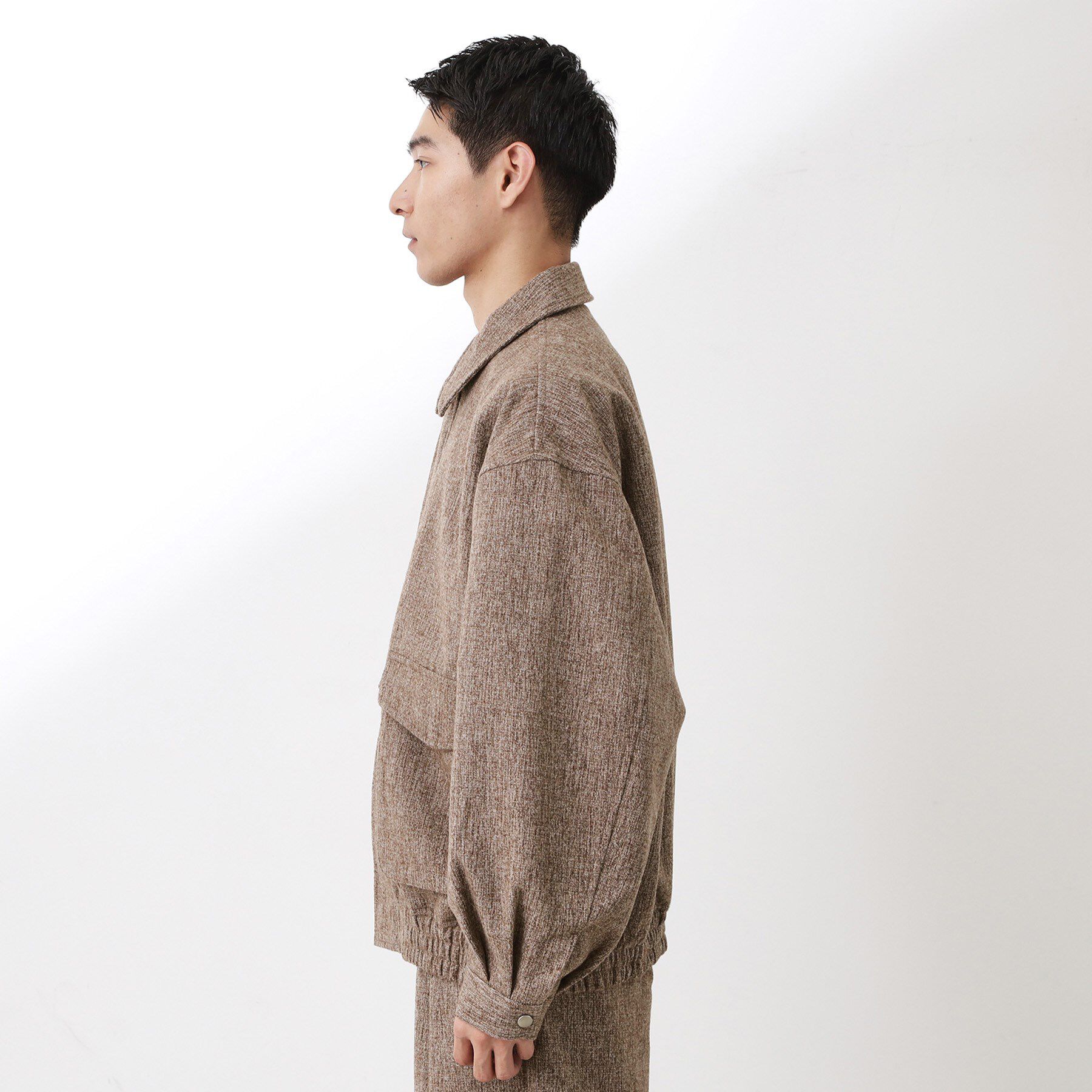 THE SHOP TK「ツイードフライトビッグブルゾン 【洗濯機OK／セットアップ可】」|ブルゾン・スタジャン|