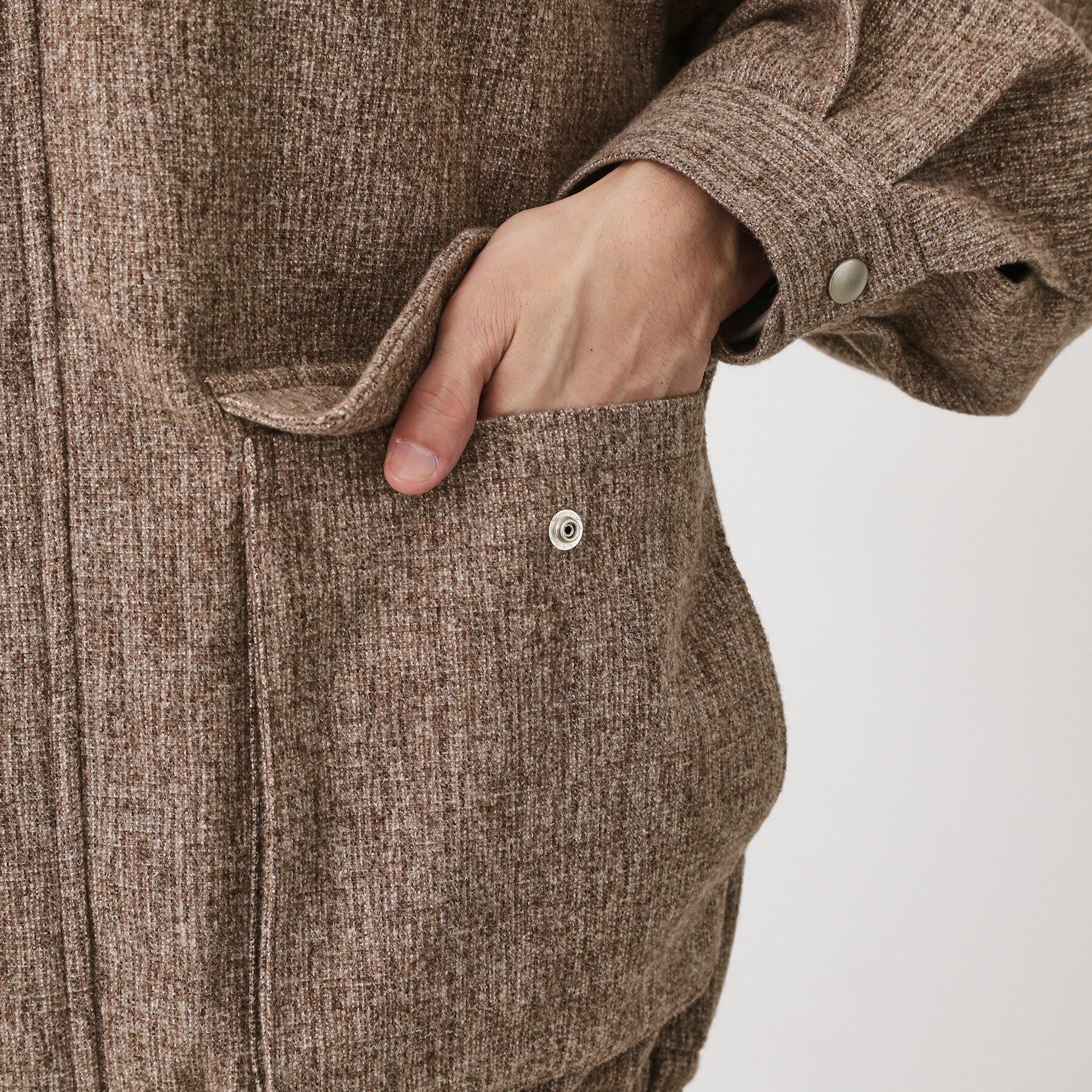 THE SHOP TK「ツイードフライトビッグブルゾン 【洗濯機OK／セットアップ可】」|ブルゾン・スタジャン|