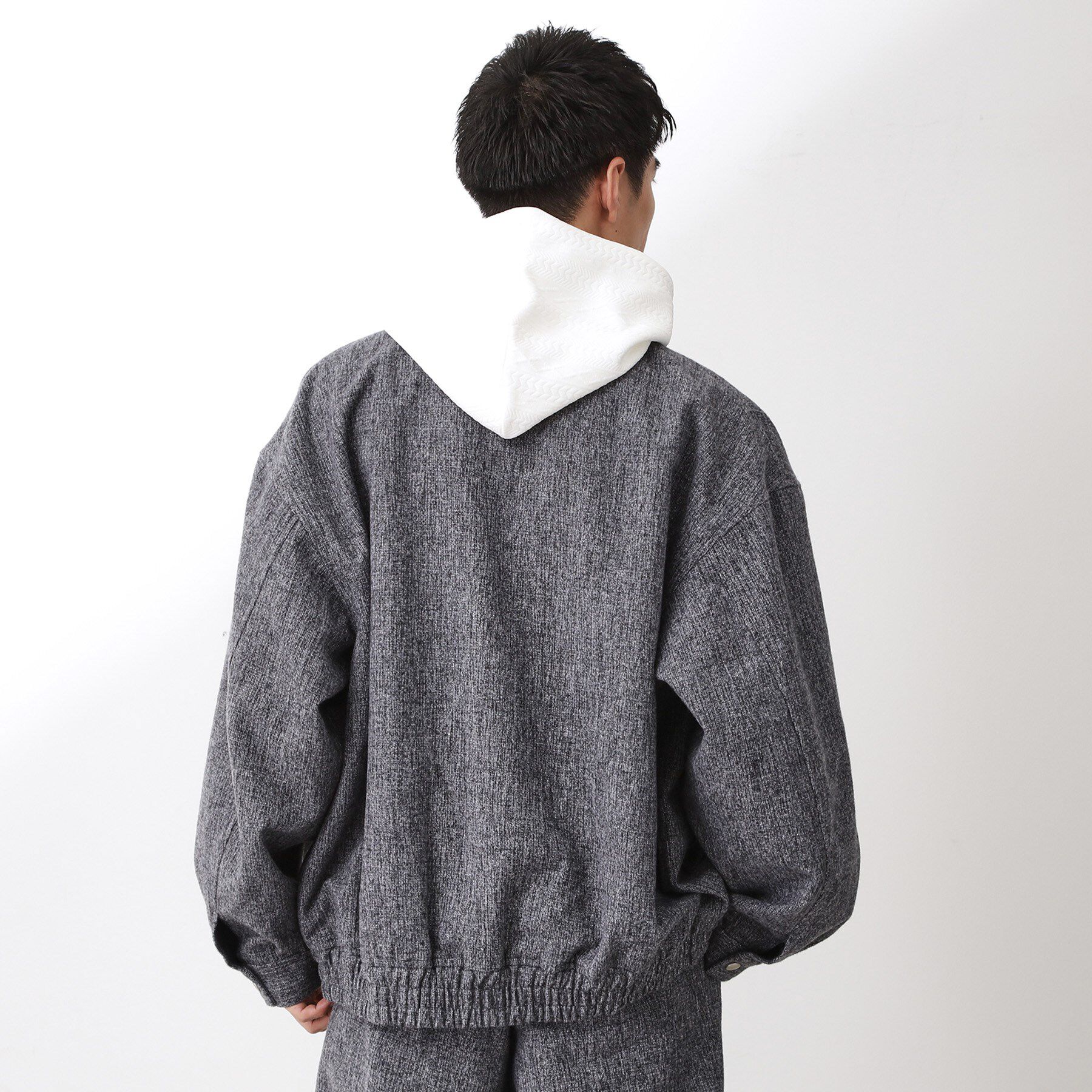 THE SHOP TK「ツイードフライトビッグブルゾン 【洗濯機OK／セットアップ可】」|ブルゾン・スタジャン|