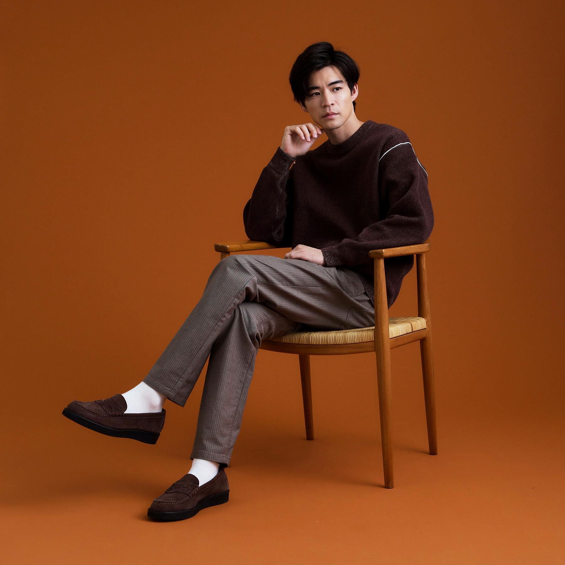 THE SHOP TK「7DAYSヘリンボンパンツ WARM【裏起毛/ストレッチ/洗濯機OK】」|その他|