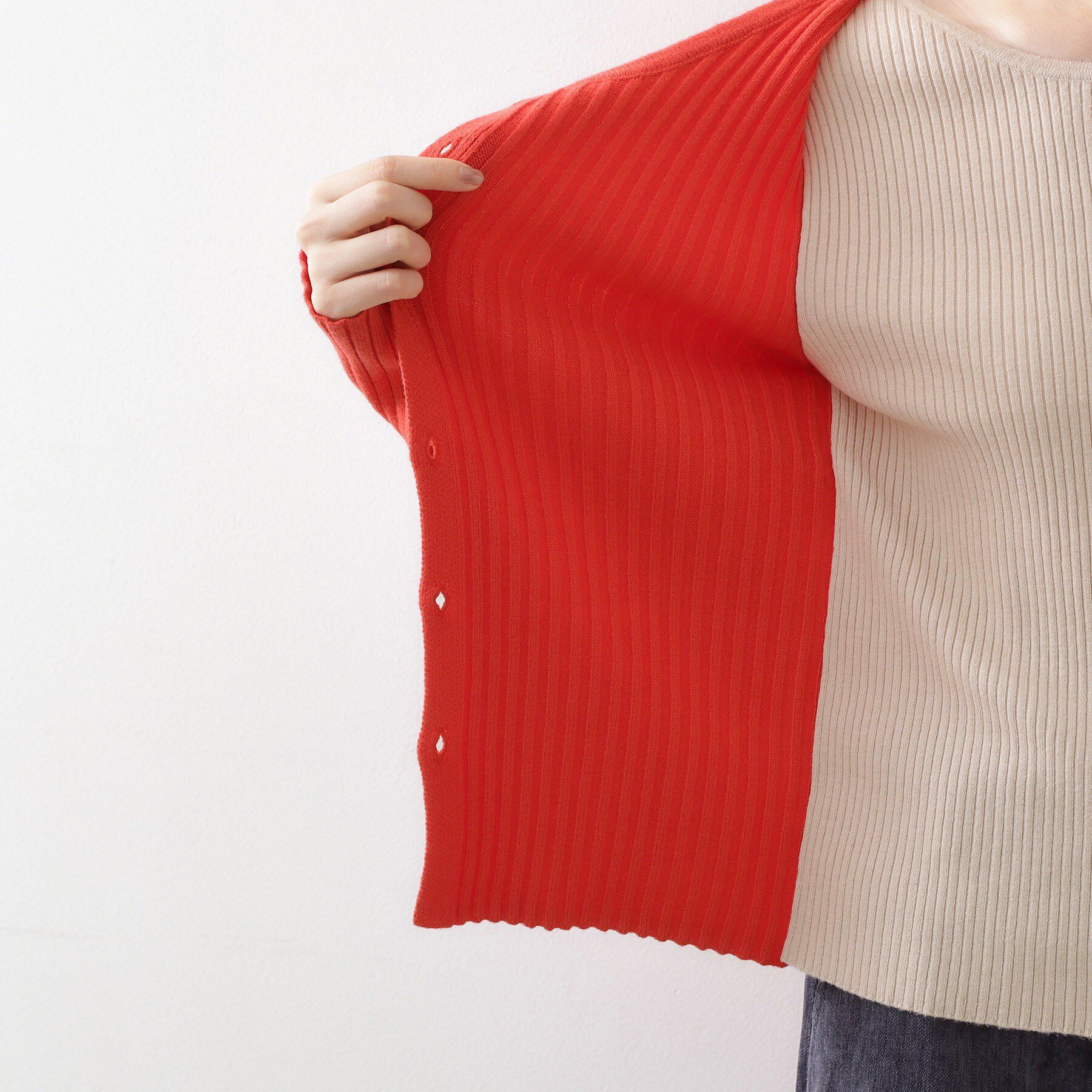 THE SHOP TK「【アンチピリング/静電気防止/洗える】ヘンリーレイヤードニット」|ニット・セーター|