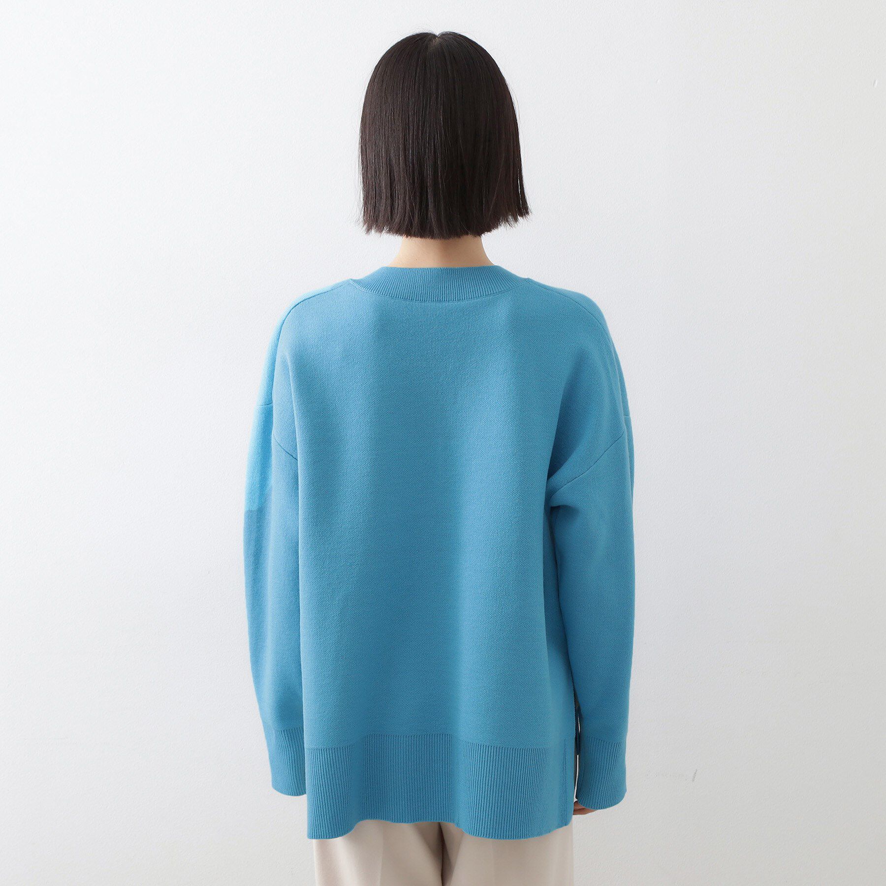 THE SHOP TK「【体型カバー】ゆったり サイドスリットニット」|ニット・セーター|