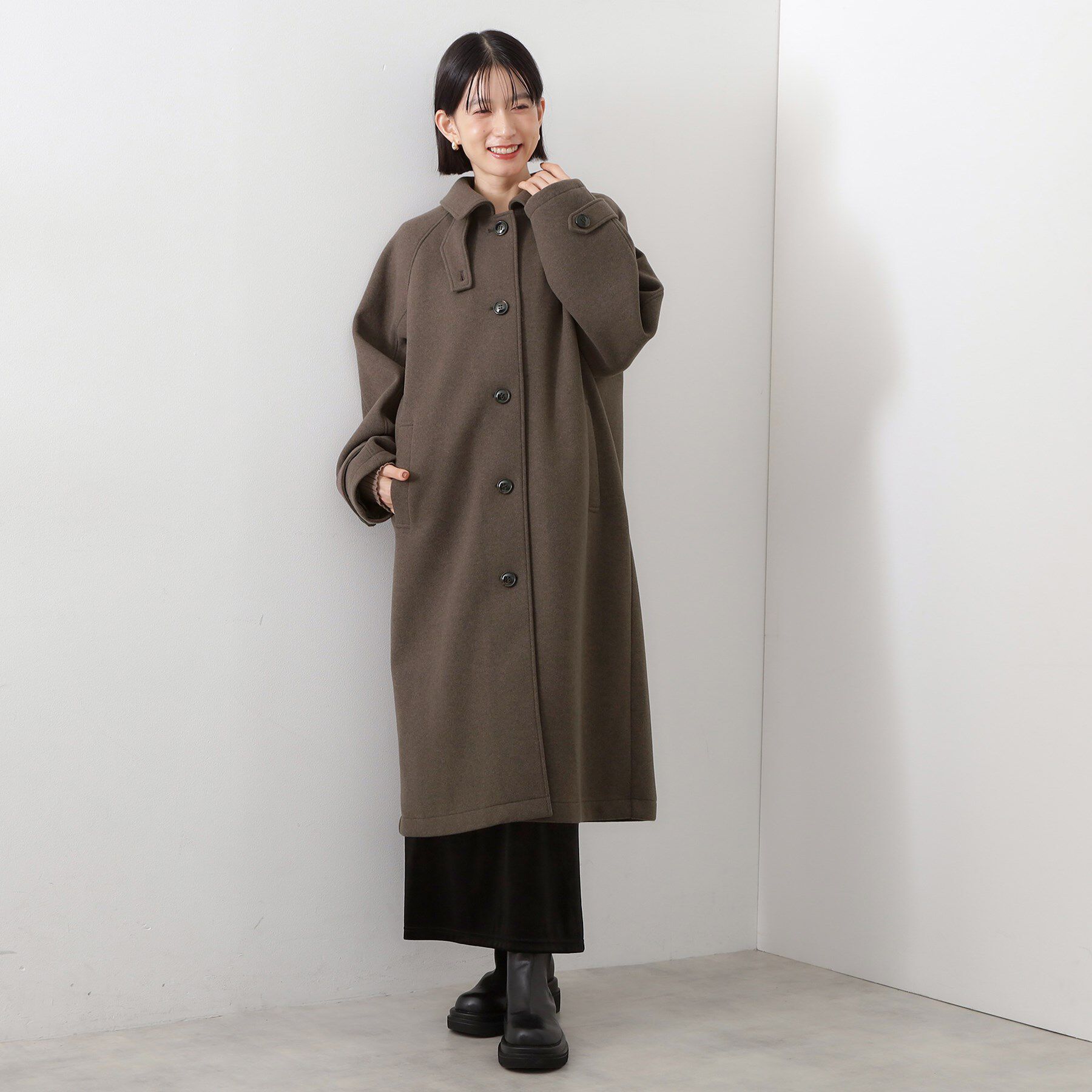 THE SHOP TK「ジャージメルトンスタンドカラーコート」|その他|