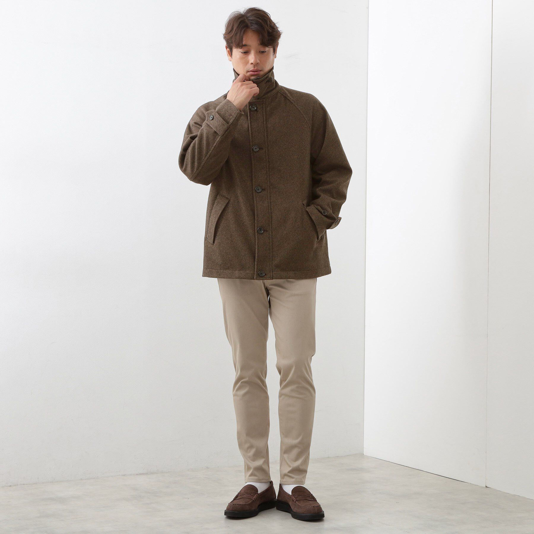 THE SHOP TK「2通りの着こなしができる ウーリック デッキブルゾン」|ブルゾン・スタジャン|