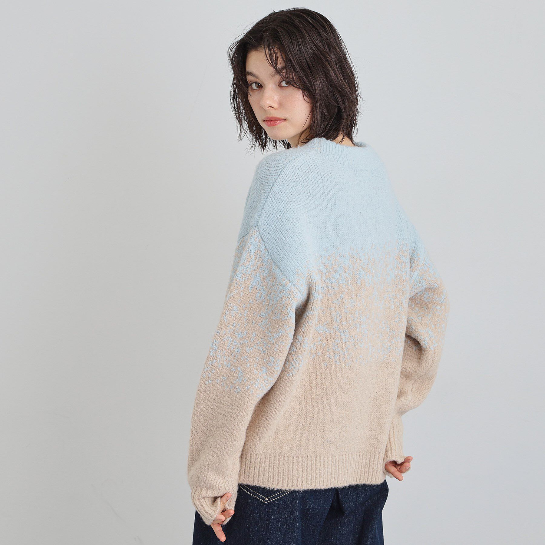 THE SHOP TK「バルキーブレンドヤーンニットプルオーバー」|ニット・セーター|