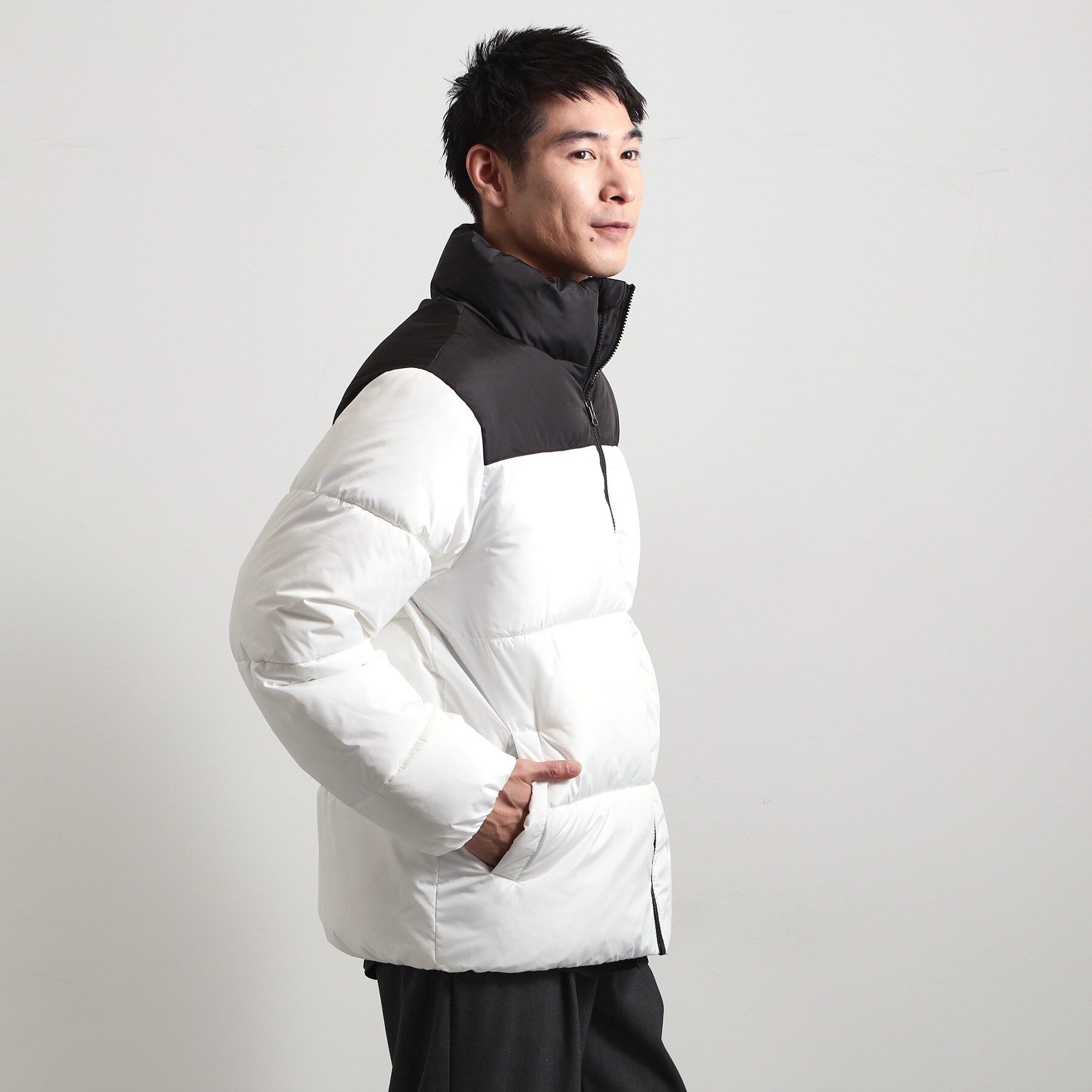 THE SHOP TK「【撥水/洗濯機可】寒い季節でも快適 中綿スタンドブルゾン」|ブルゾン・スタジャン|