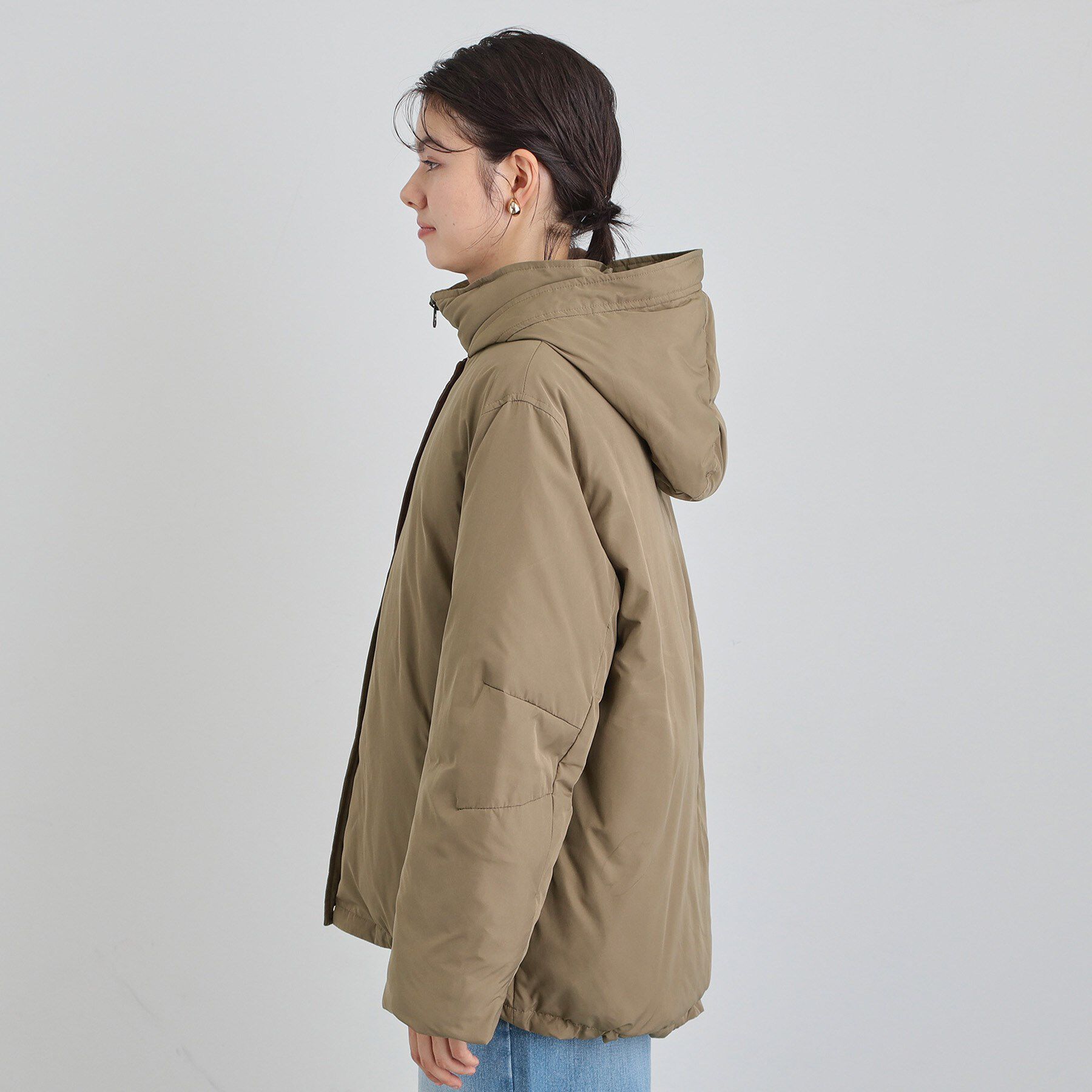 THE SHOP TK「【ぎゅっとされているような暖かさ】撥水中綿ブルゾン」|ダウン|