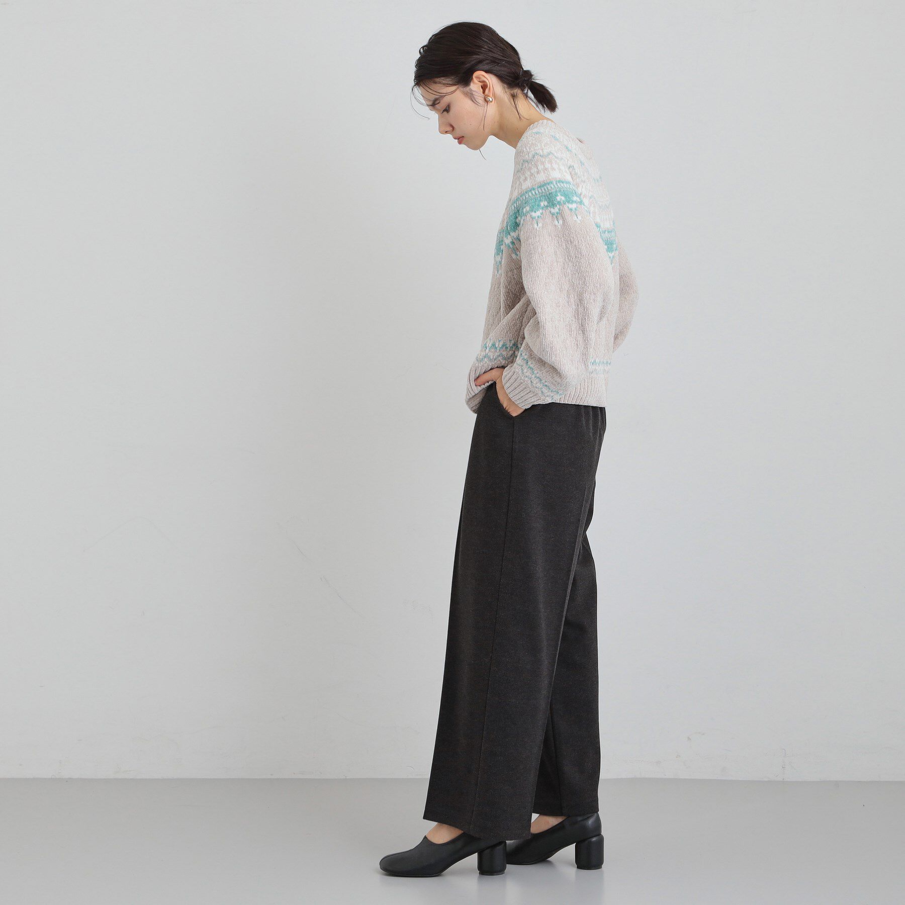 THE SHOP TK「ピンタックワイドパンツ」|その他|