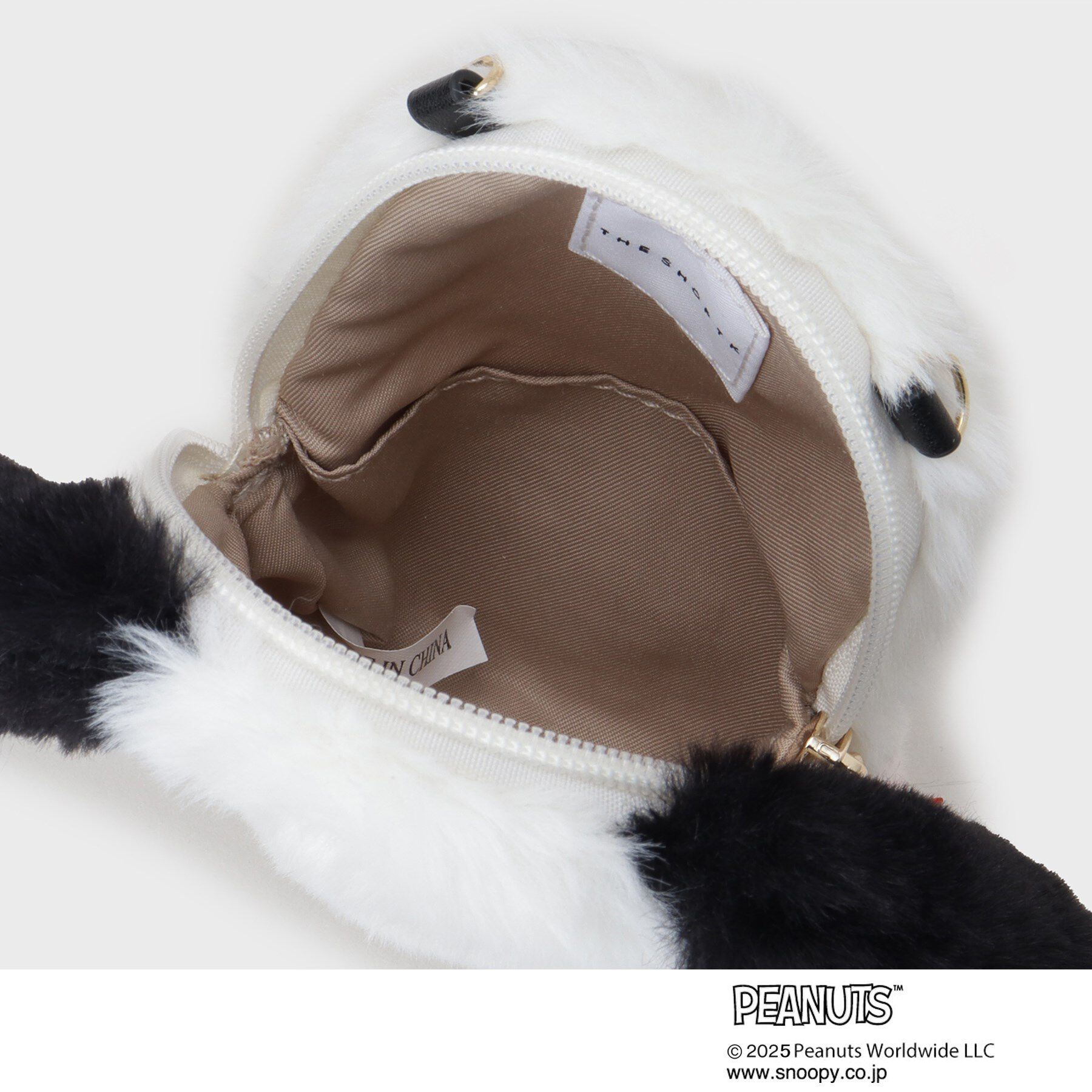 THE SHOP TK「PEANUTS/ピーナッツ スヌーピー ファーポーチ」|ショルダー・メッセンジャー|