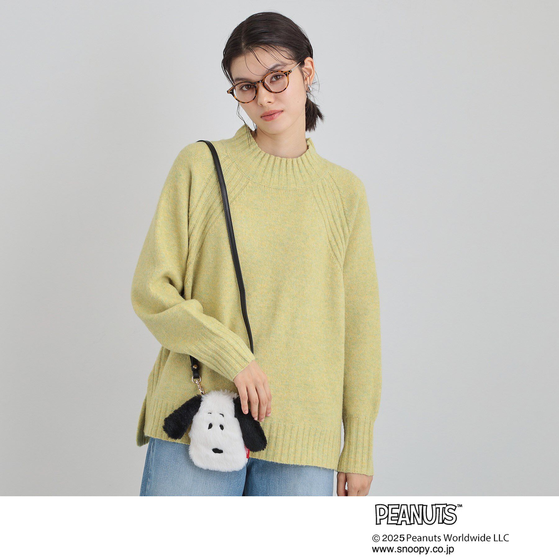 THE SHOP TK「PEANUTS/ピーナッツ スヌーピー ファーポーチ」|ショルダー・メッセンジャー|