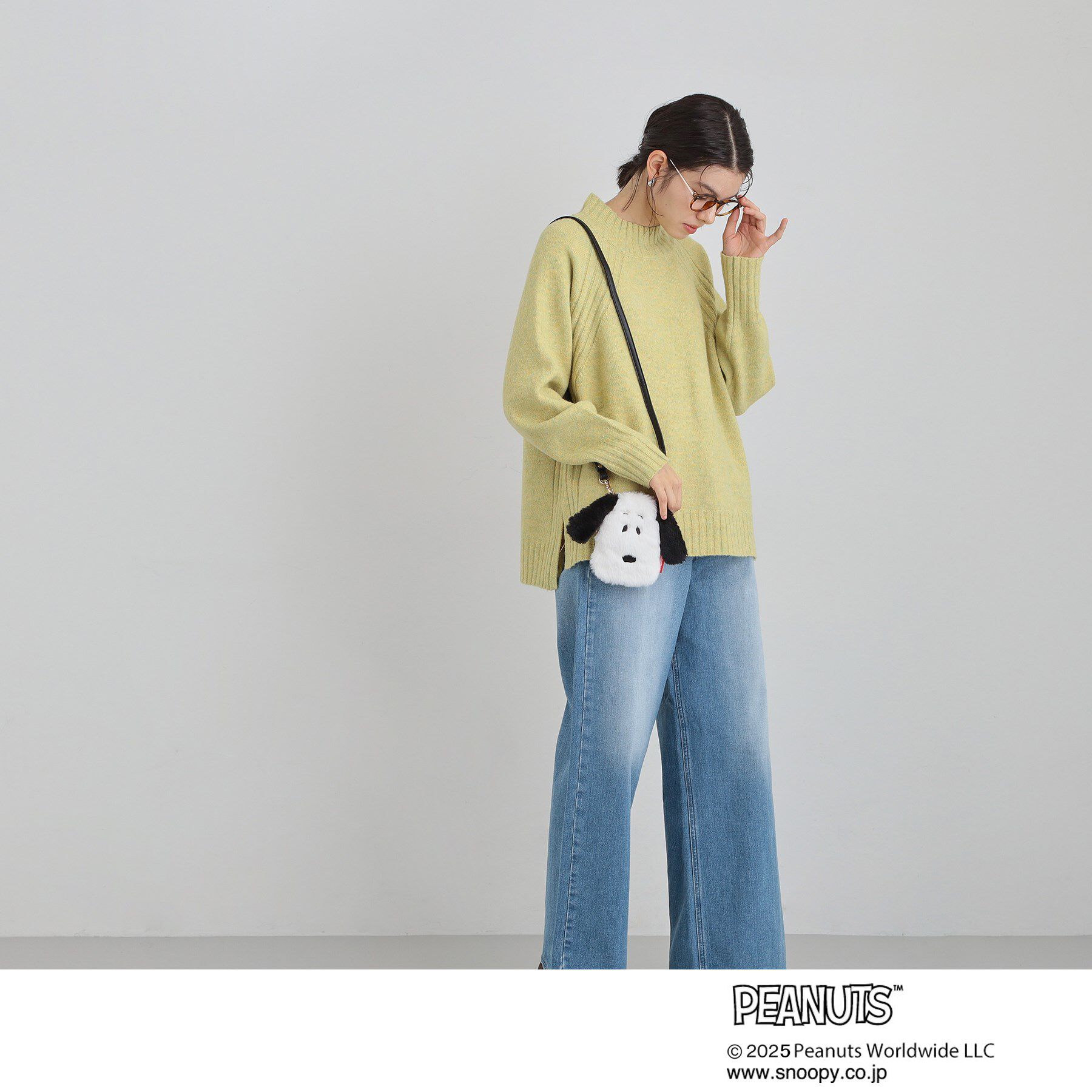 THE SHOP TK「PEANUTS/ピーナッツ スヌーピー ファーポーチ」|ショルダー・メッセンジャー|