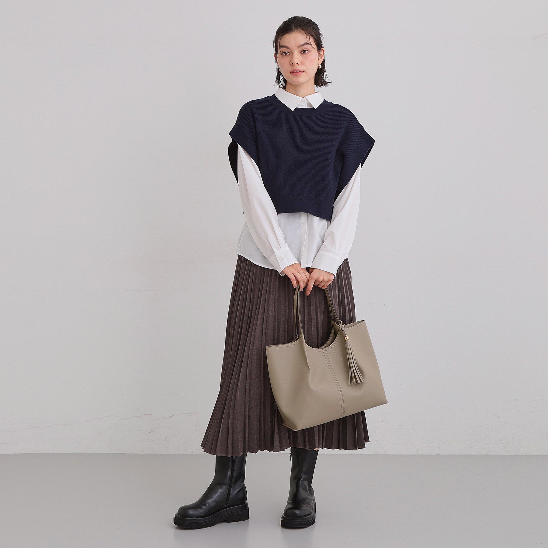 THE SHOP TK「タッセル付きトートバッグ」|トートバッグ|