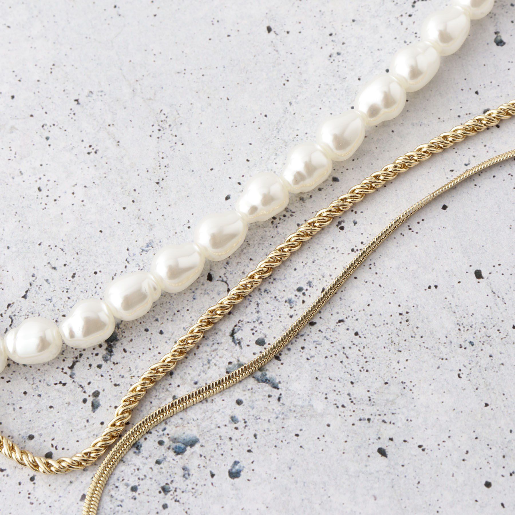 THE SHOP TK「3WAYショートネックレス」|ネックレス|