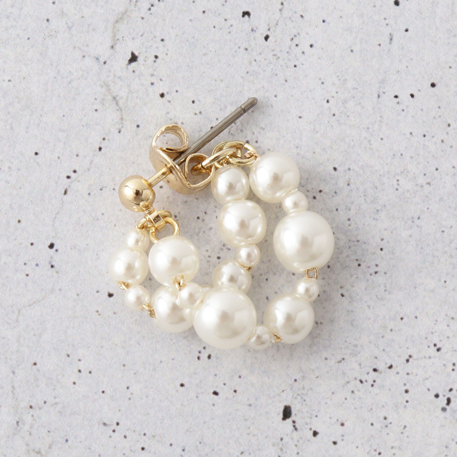 THE SHOP TK「つぶつぶパール調ピアス」|ピアス|