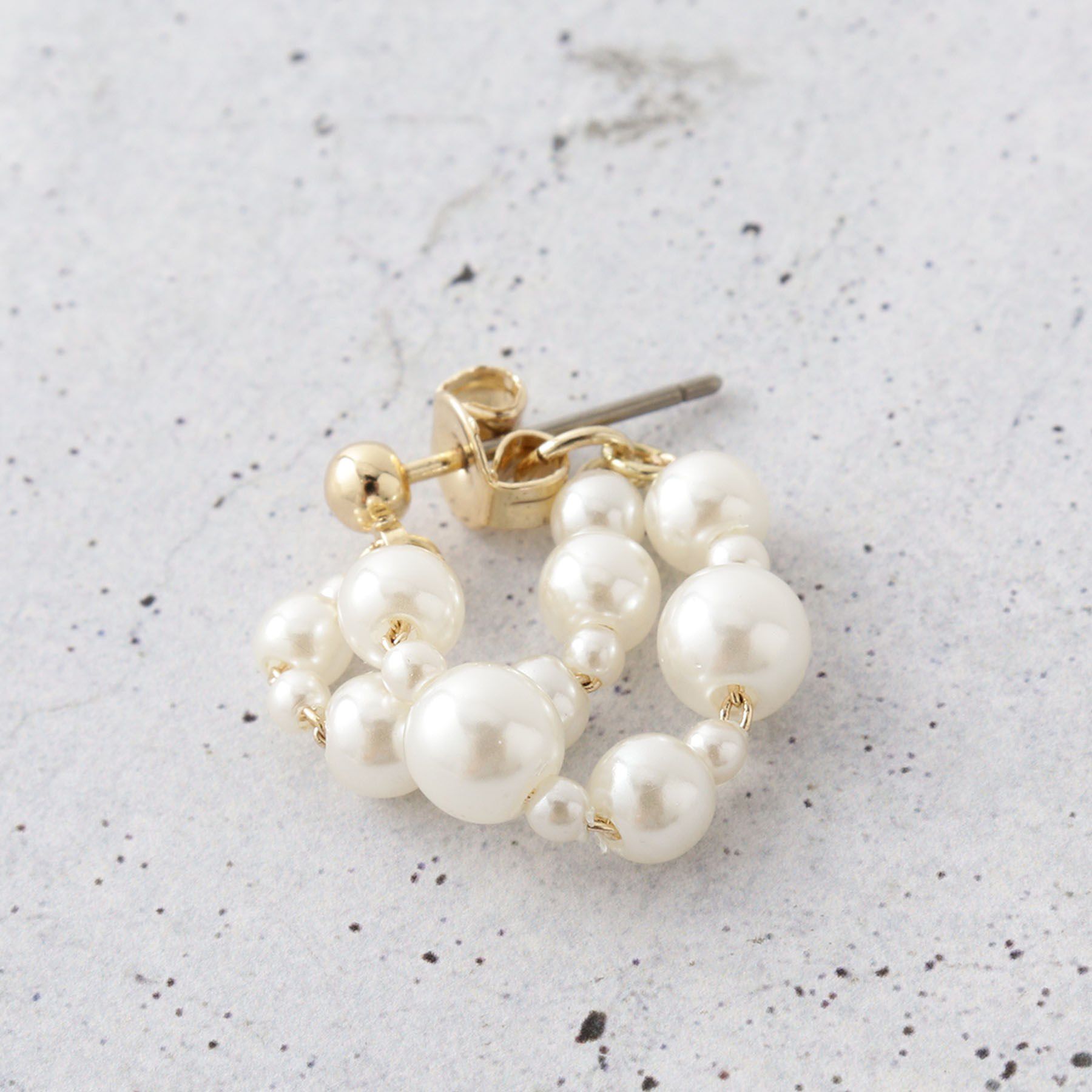 THE SHOP TK「つぶつぶパール調ピアス」|ピアス|