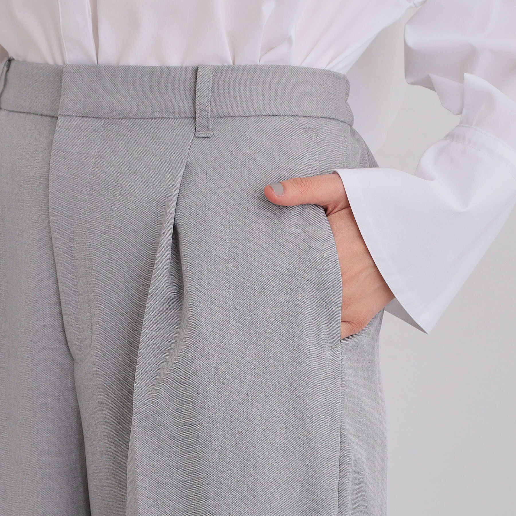 THE SHOP TK「【通勤にもデイリーにも】CAVIAN ベーシックワイドパンツ/セットアップ可」|その他|