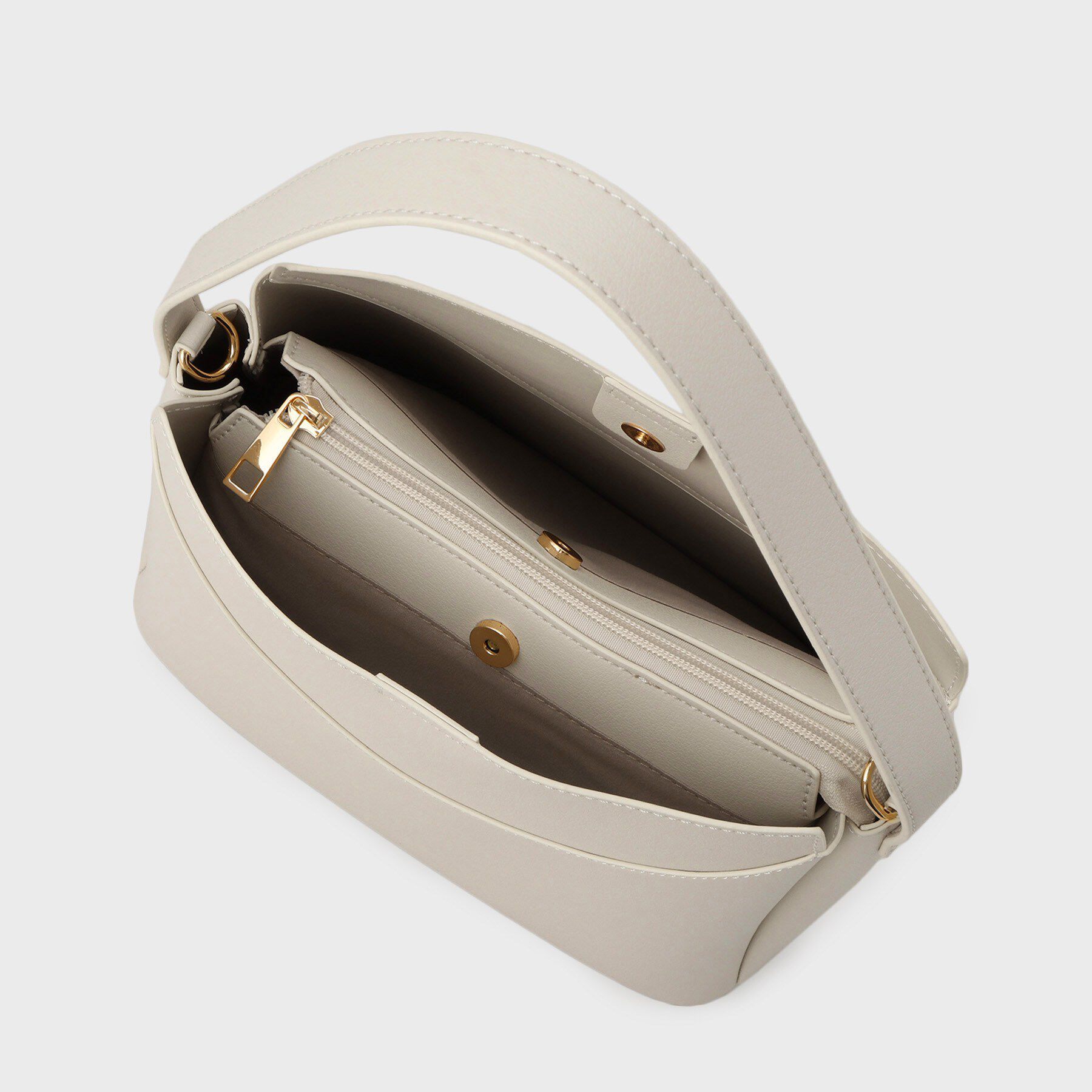 THE SHOP TK「ロゴベルトレザー調ミドルバッグ」|ハンドバッグ|