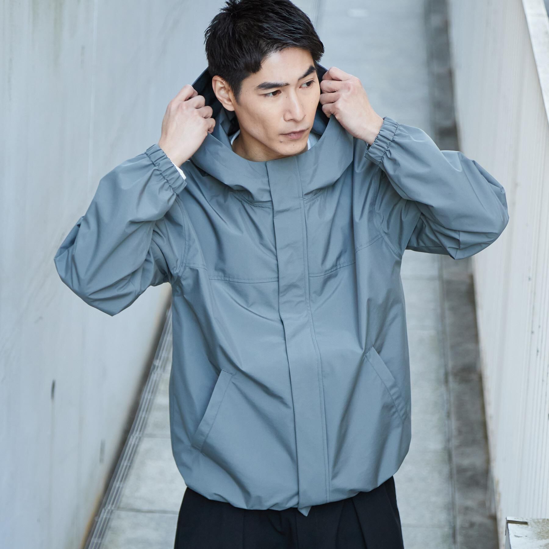 THE SHOP TK「【季節の変わり目に最適】ナイロンマウンテンパーカ  防風/洗濯機OK」|ブルゾン・スタジャン|