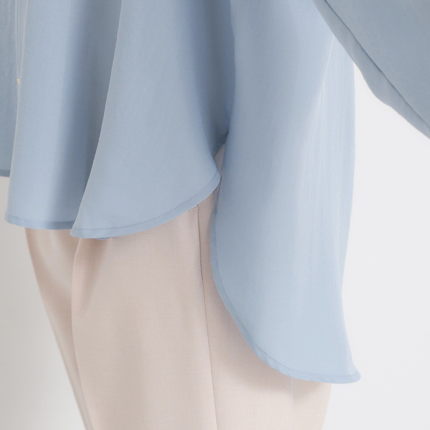 THE SHOP TK「【刻みネックですっきり見え】Wポケット金ボタンシャツ」|シャツ・ブラウス|