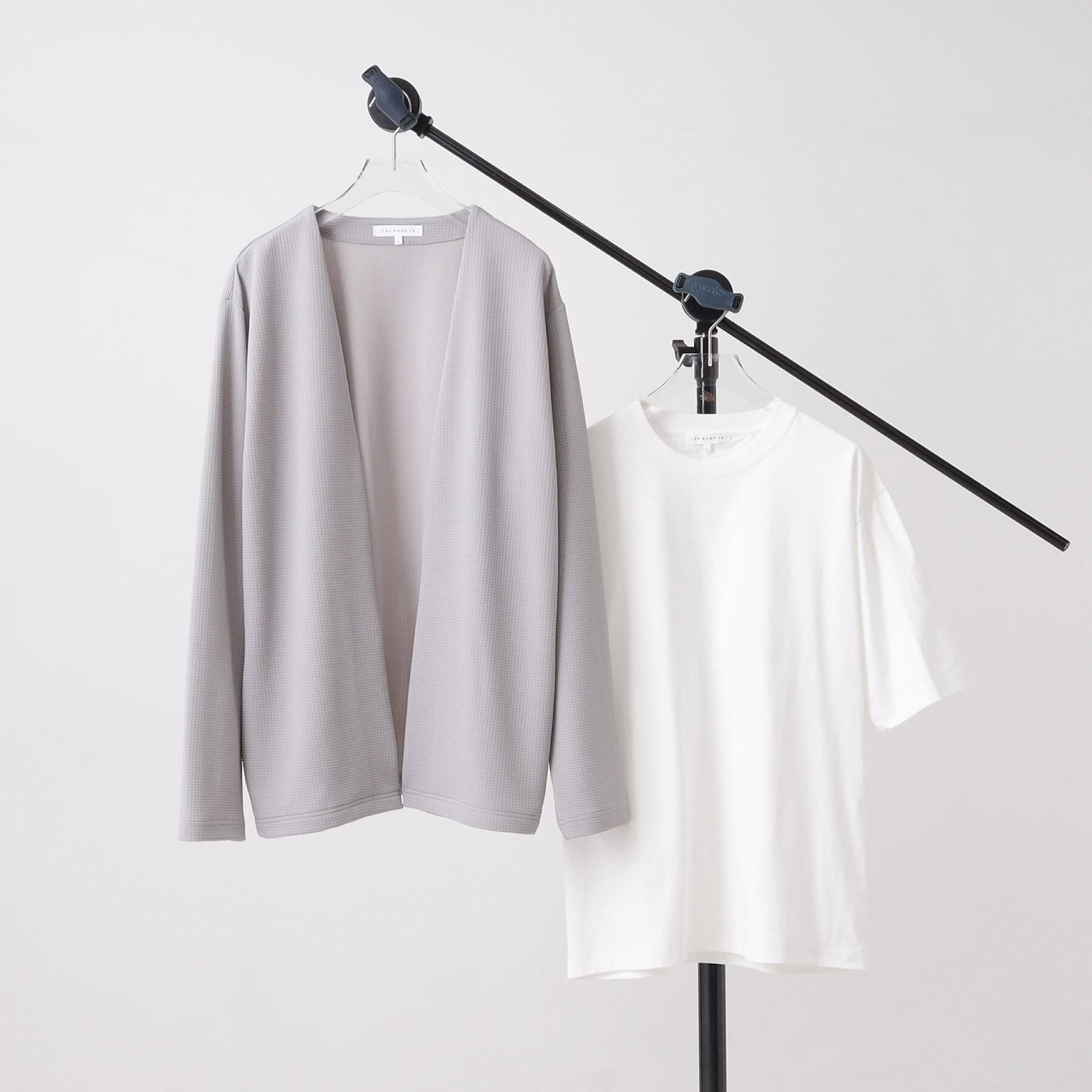 THE SHOP TK「【2点セット】カーディガン＋半袖Tシャツ 洗濯機OK」|カーディガン|