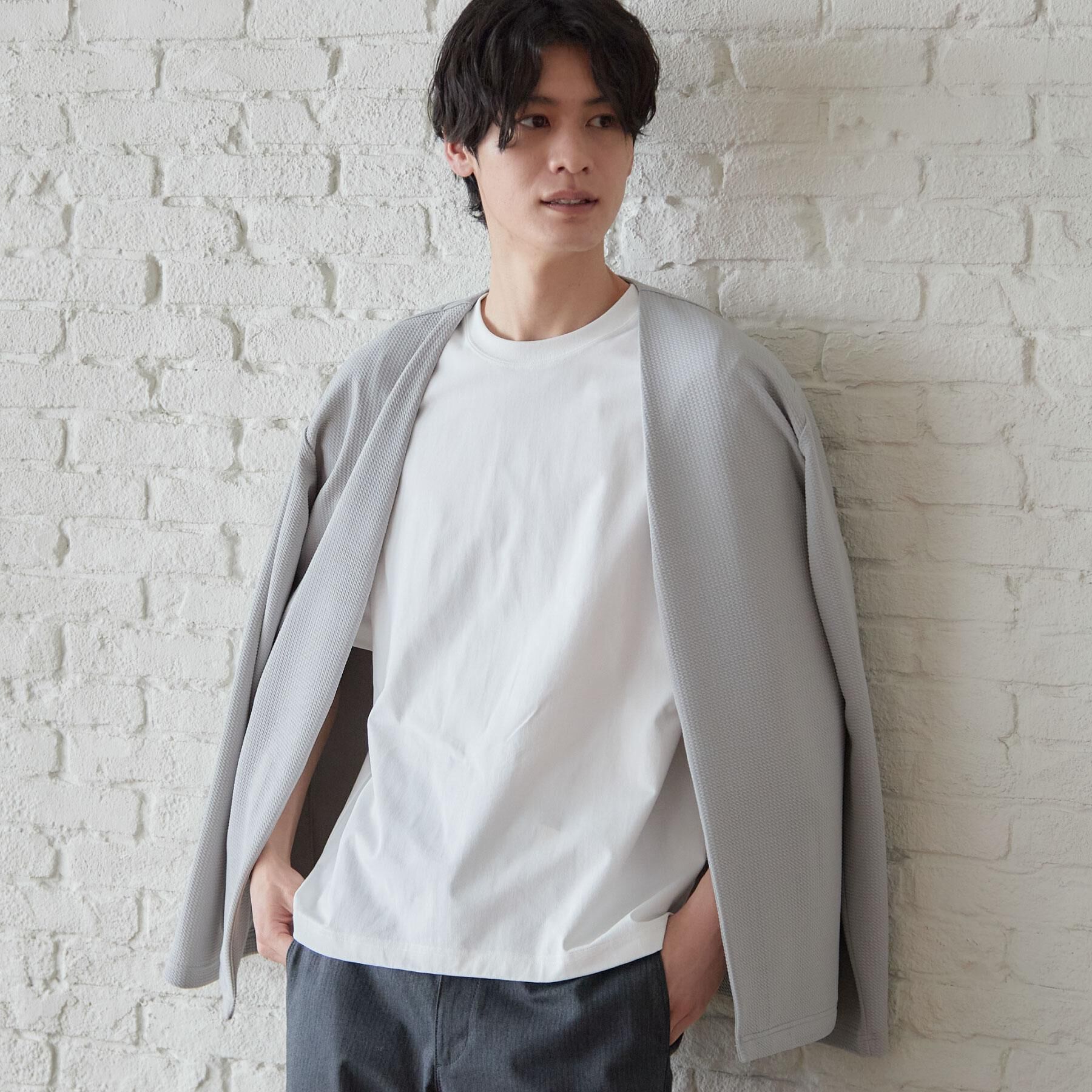 THE SHOP TK「【2点セット】カーディガン＋半袖Tシャツ 洗濯機OK」|カーディガン|