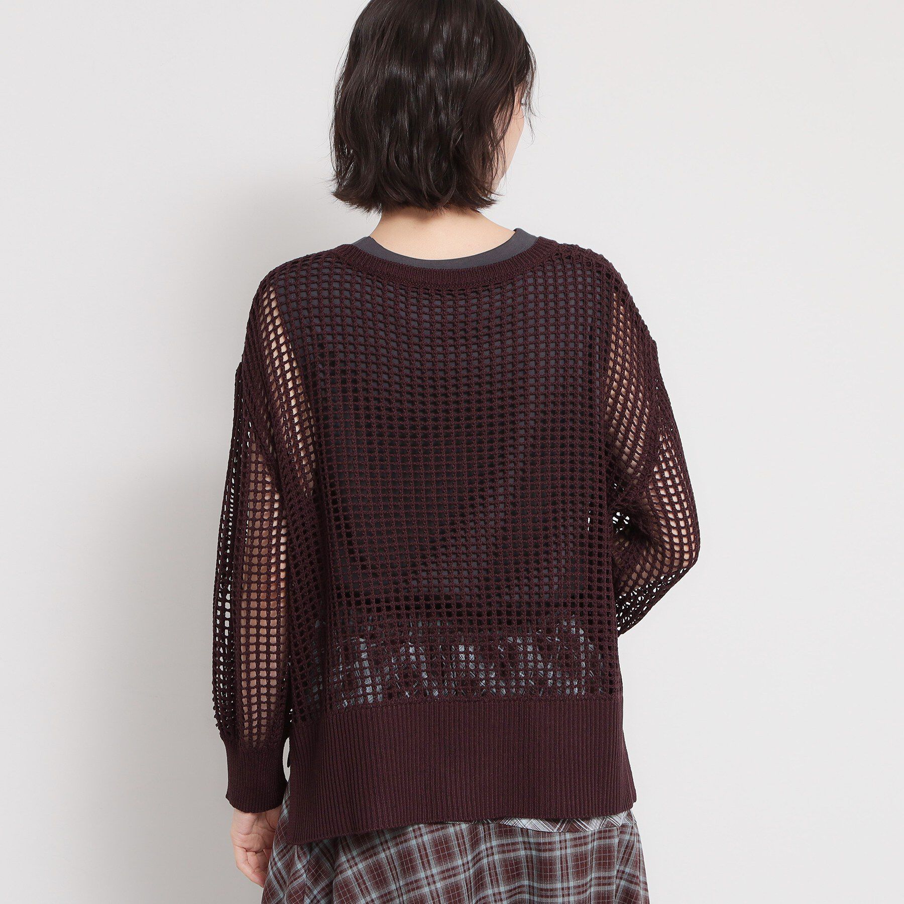 THE SHOP TK「メッシュニットプルオーバー」|ニット・セーター|