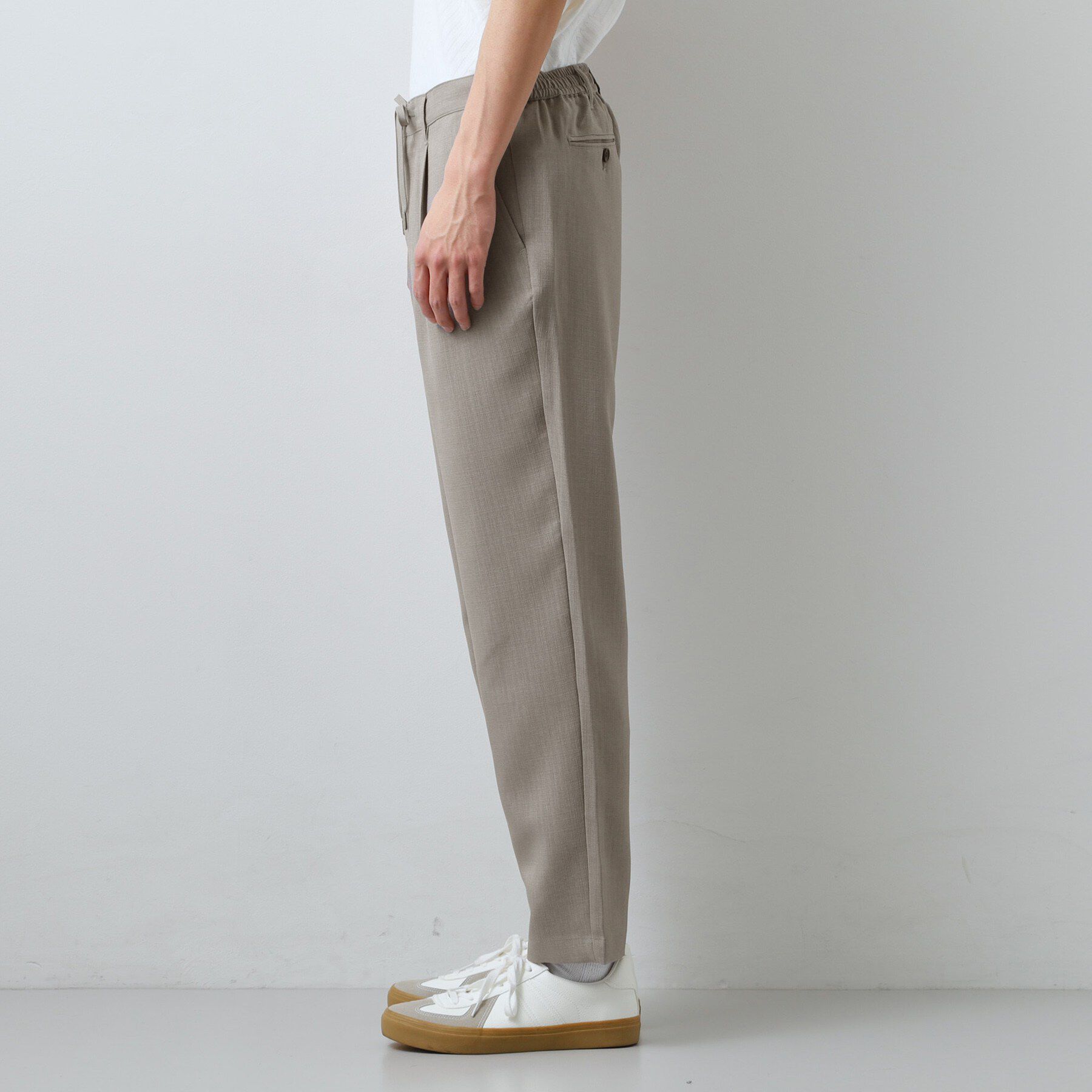 THE SHOP TK「【LINO FINE】リネンライク イージースラックス 吸水速乾/イージーケア/UVカット/洗濯機O」|その他|