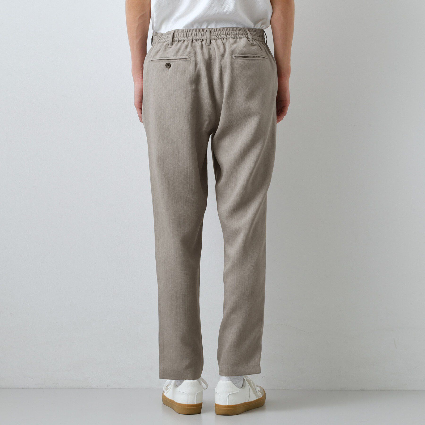 THE SHOP TK「【LINO FINE】リネンライク イージースラックス 吸水速乾/イージーケア/UVカット/洗濯機O」|その他|