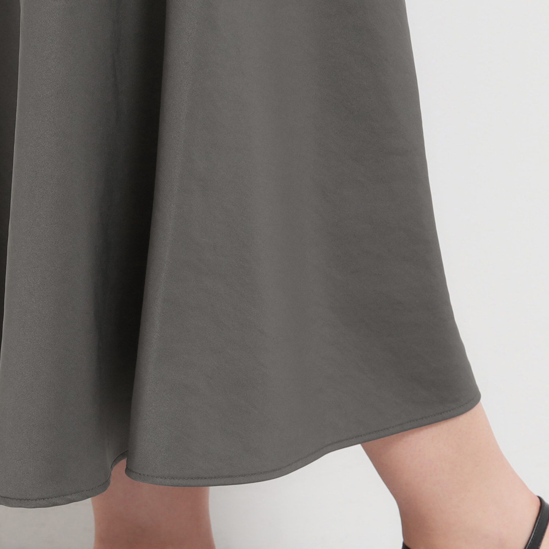 THE SHOP TK「サテンフレアスカート」|スカート|