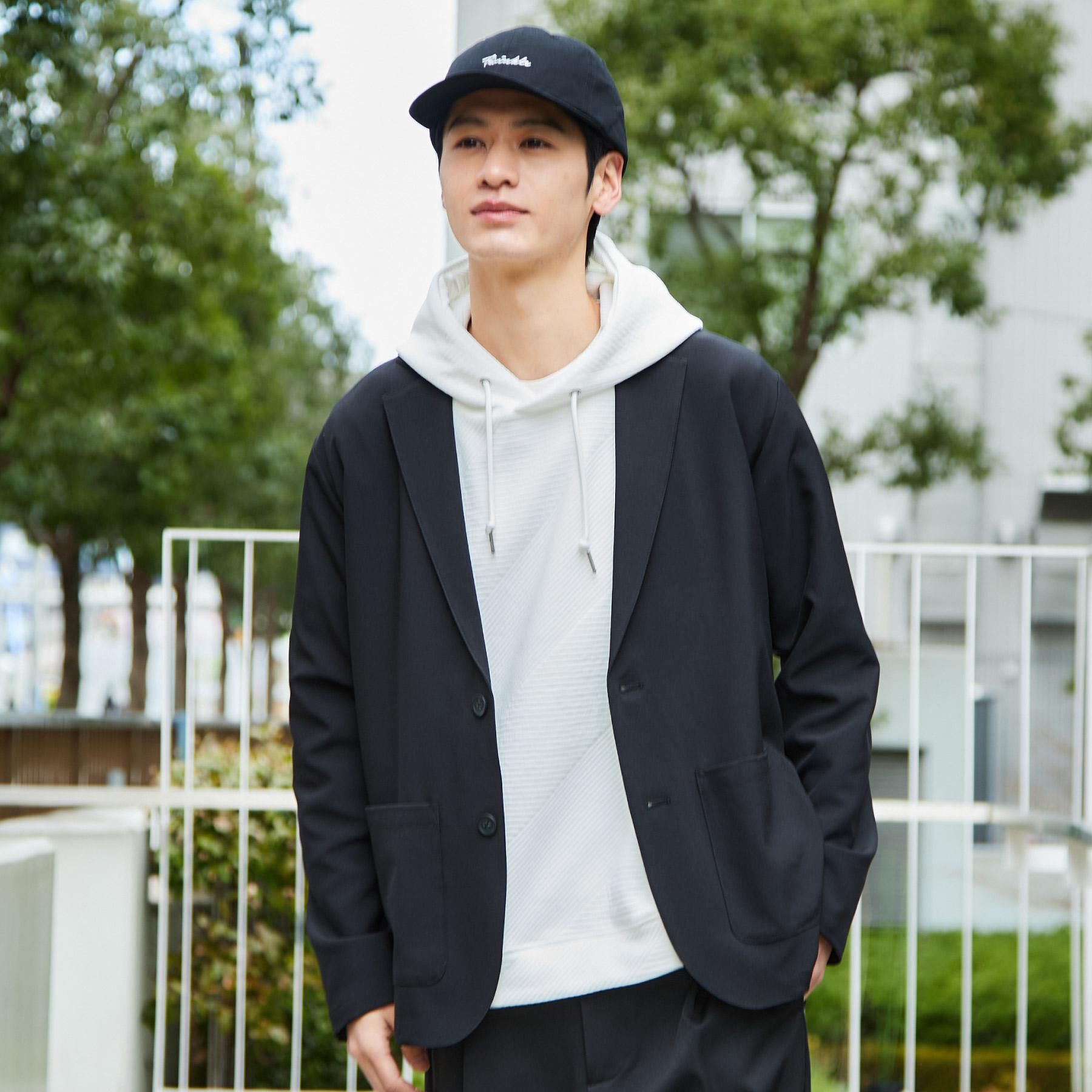 THE SHOP TK「【上下2点セット】ジャケット＋パンツ イージーセットアップ 防シワ／ストレッチ／洗濯機OK」|テーラードジャケット|