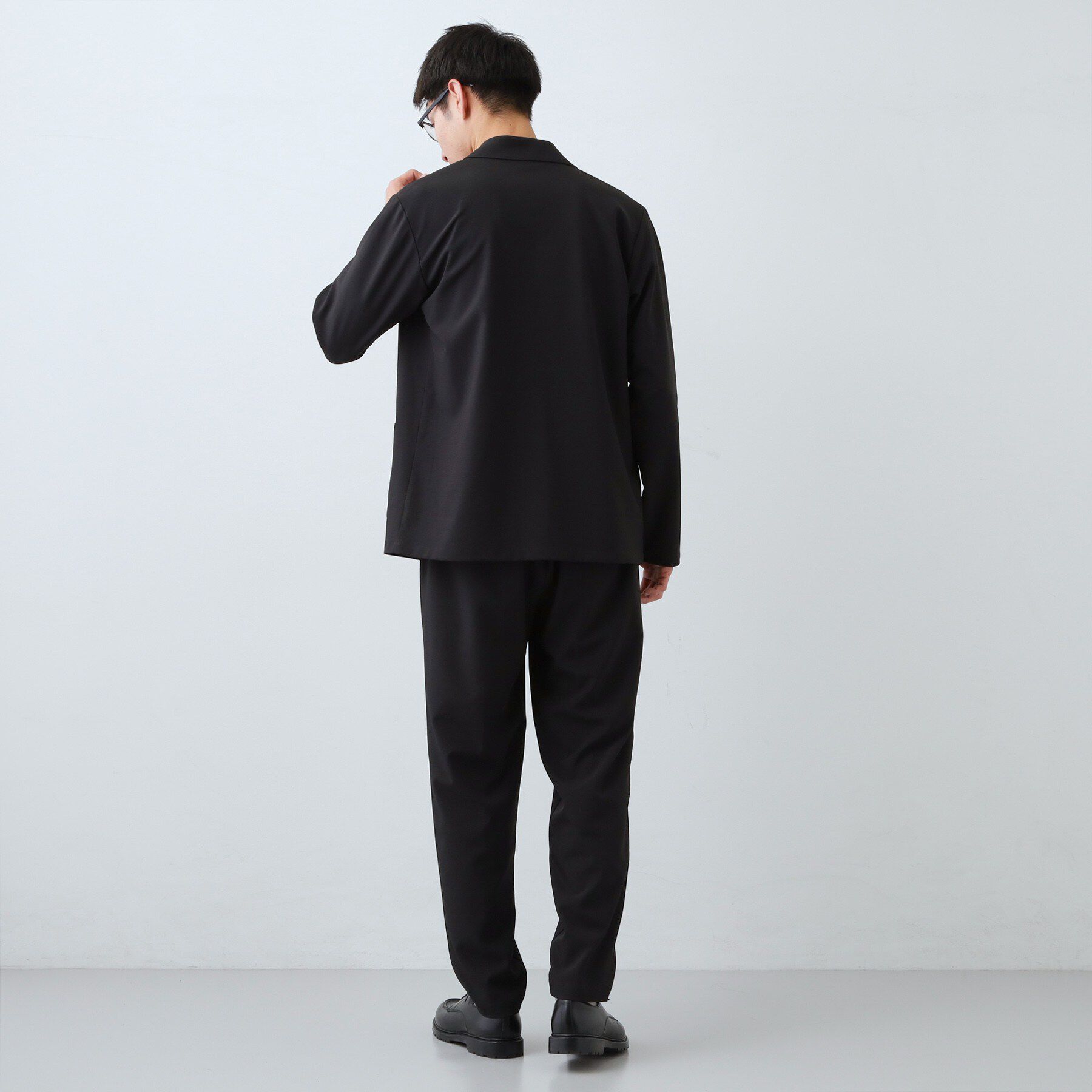 THE SHOP TK「【上下2点セット】ジャケット＋パンツ イージーセットアップ 防シワ／ストレッチ／洗濯機OK」|テーラードジャケット|