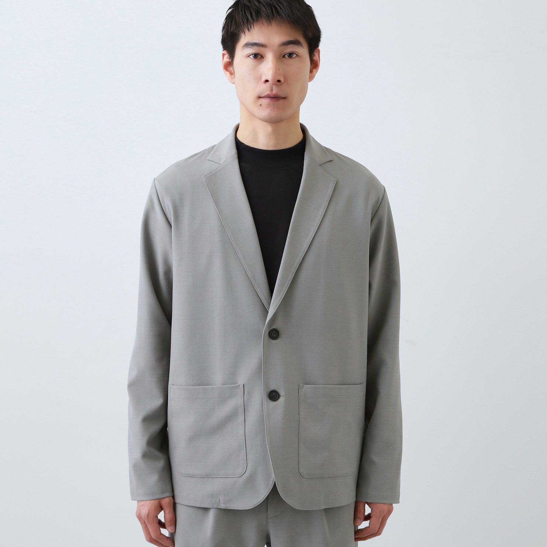THE SHOP TK「【上下2点セット】ジャケット＋パンツ イージーセットアップ 防シワ／ストレッチ／洗濯機OK」|テーラードジャケット|