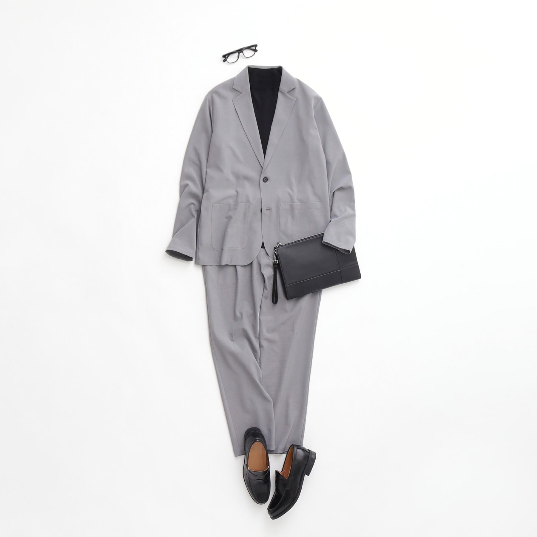 THE SHOP TK「【上下2点セット】ジャケット＋パンツ イージーセットアップ 防シワ／ストレッチ／洗濯機OK」|テーラードジャケット|