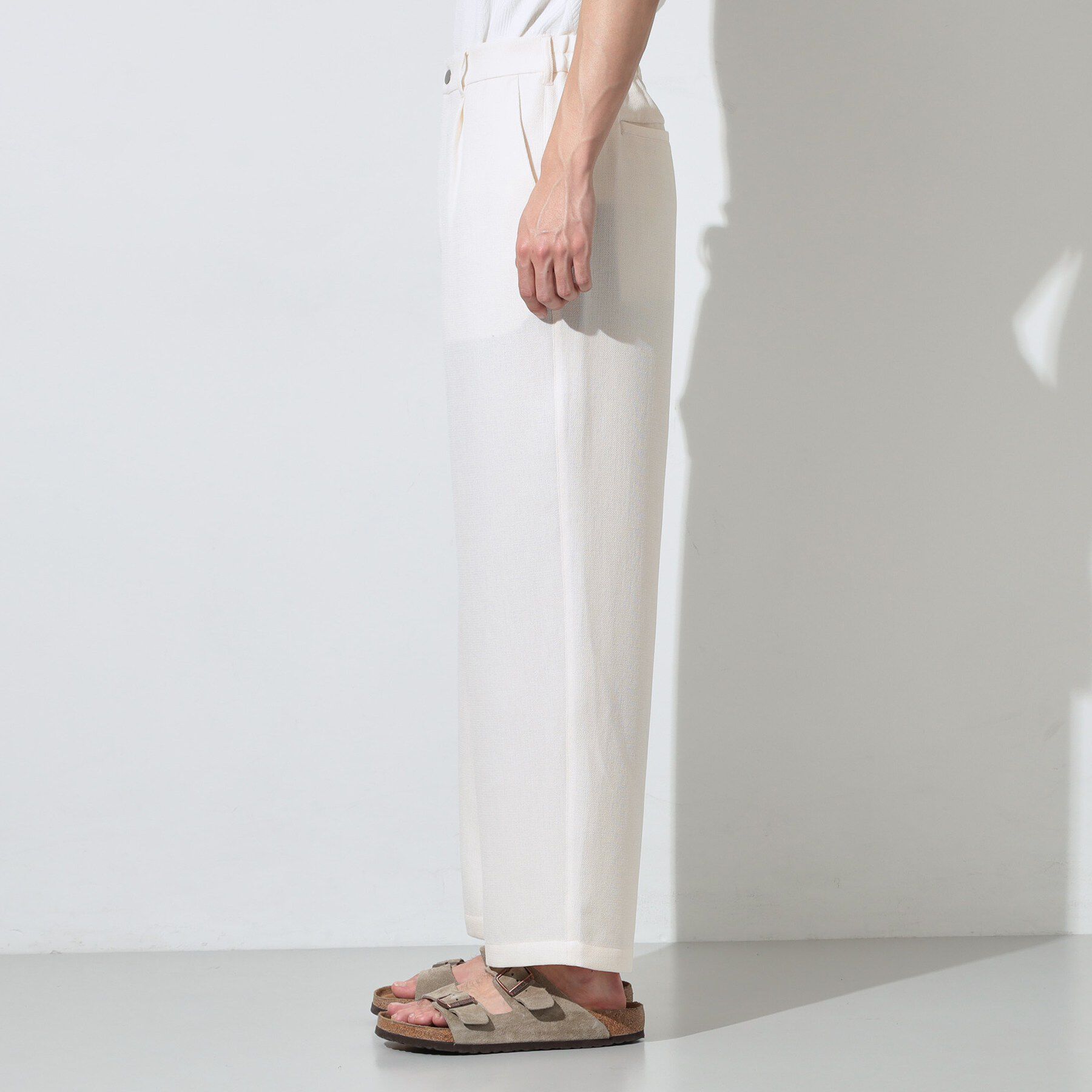 THE SHOP TK「パナマメッシュ ワイドイージーパンツ 洗濯機OK／セットアップ可」|その他|