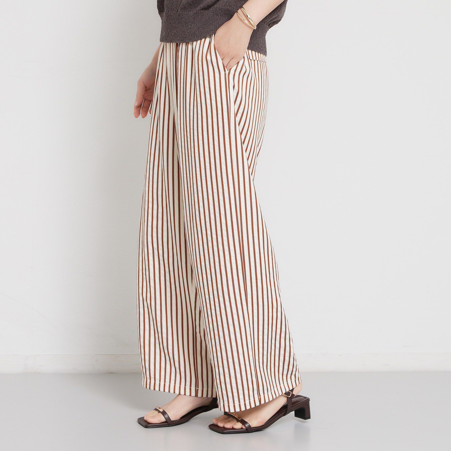 THE SHOP TK「ドビーストライプイージーパンツ」|その他|