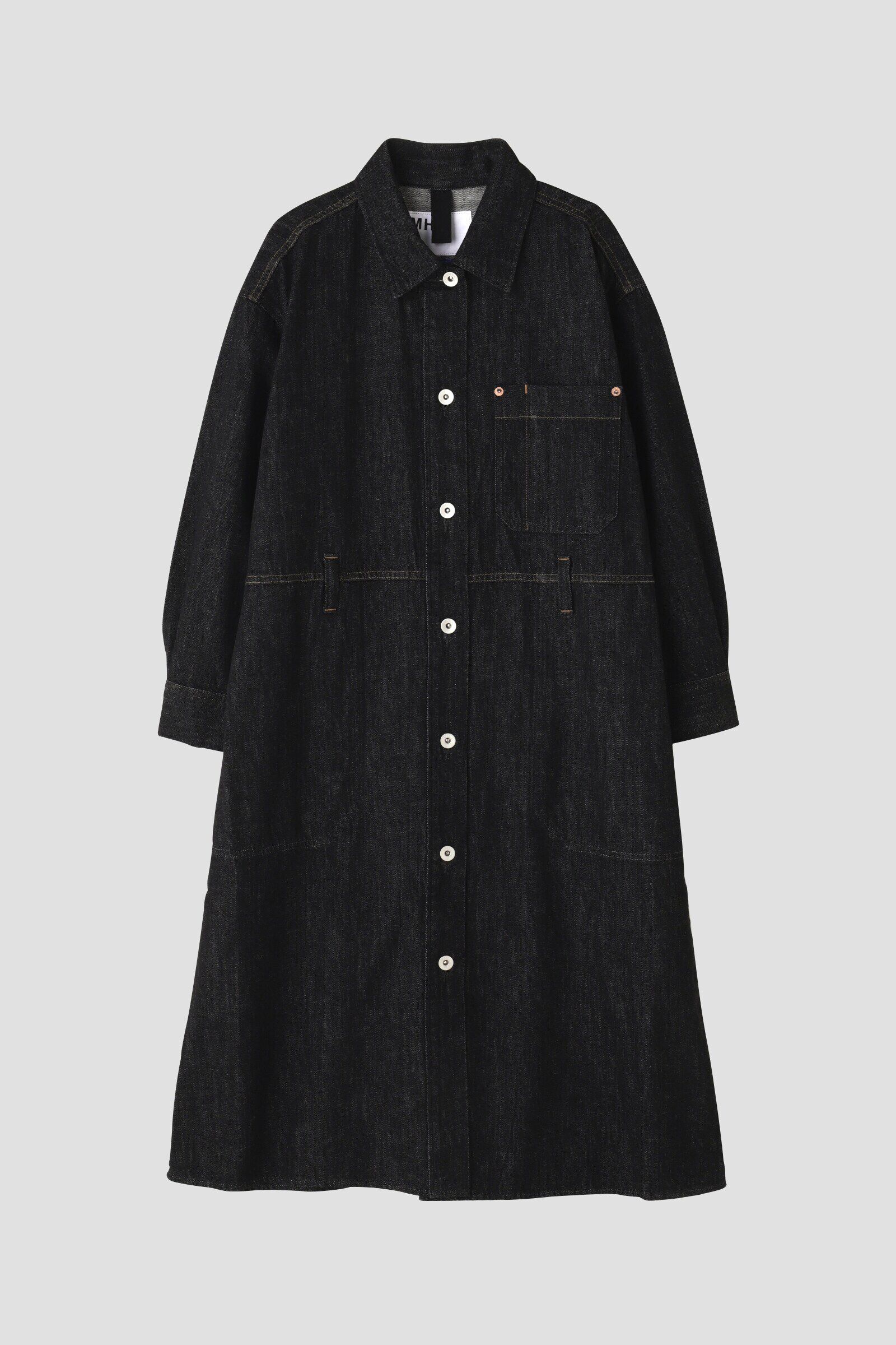 MHL.「CANTON LIGHT DENIM BLACK」|ワンピース|