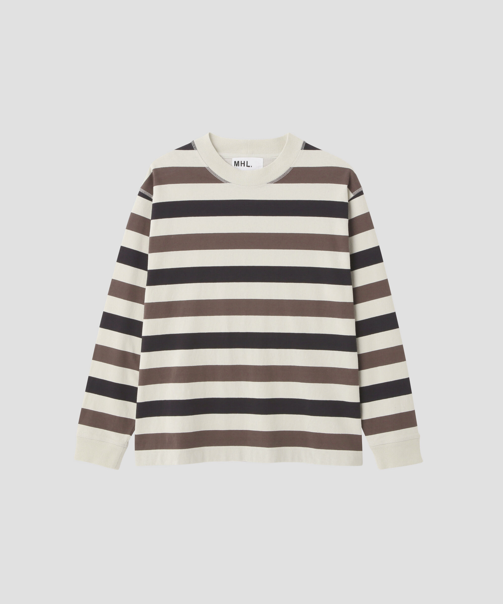 MHL.「THREE COLOUR BLOCK STRIPE TOP」|Tシャツ・カットソー|