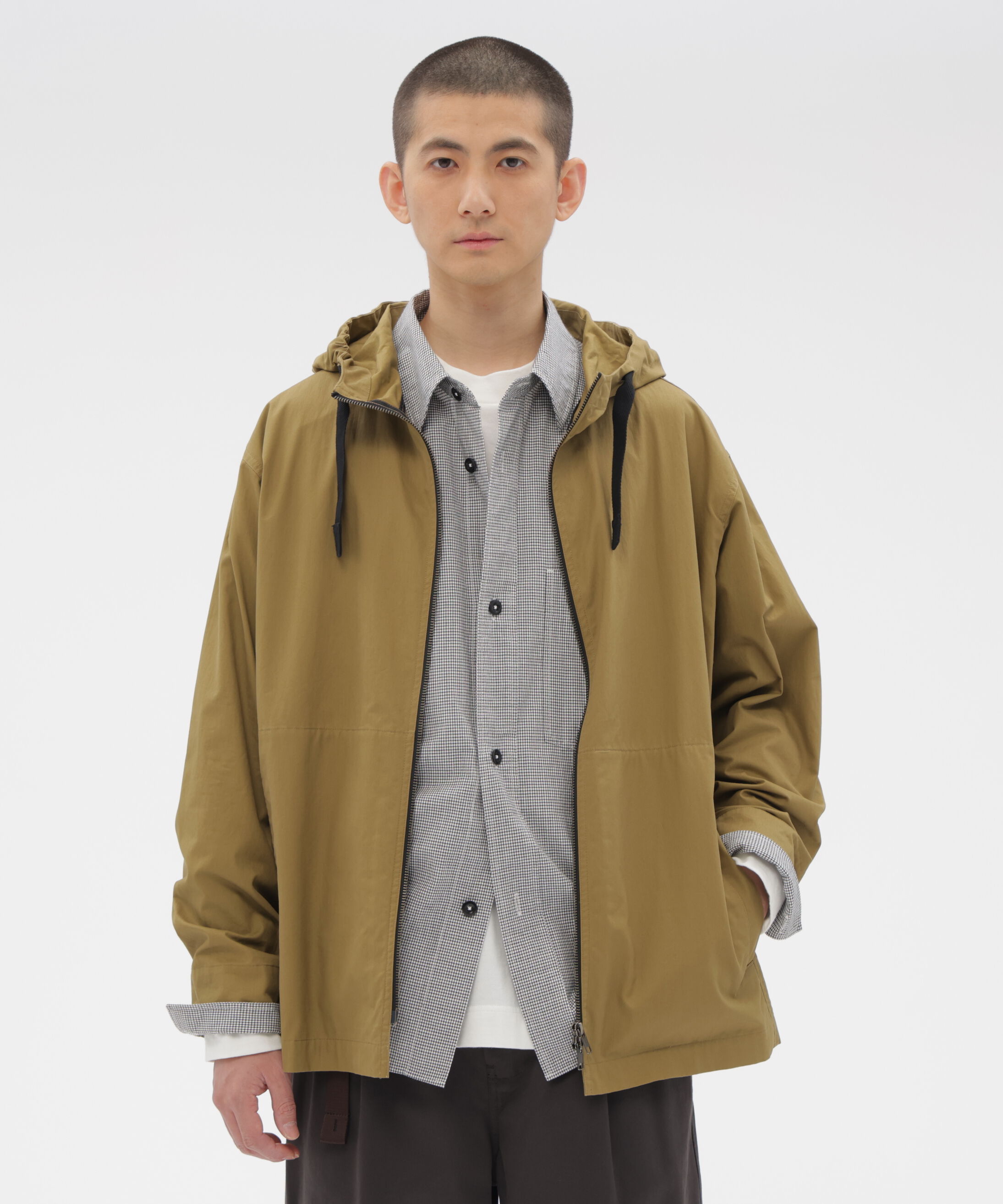 MHL.「WASHED SLUB COTTON TWILL BLOUSON」|ブルゾン・スタジャン|KHAKI