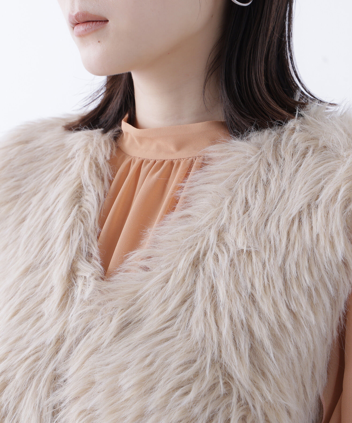  「シャギーニットベスト」|ニット・セーター|