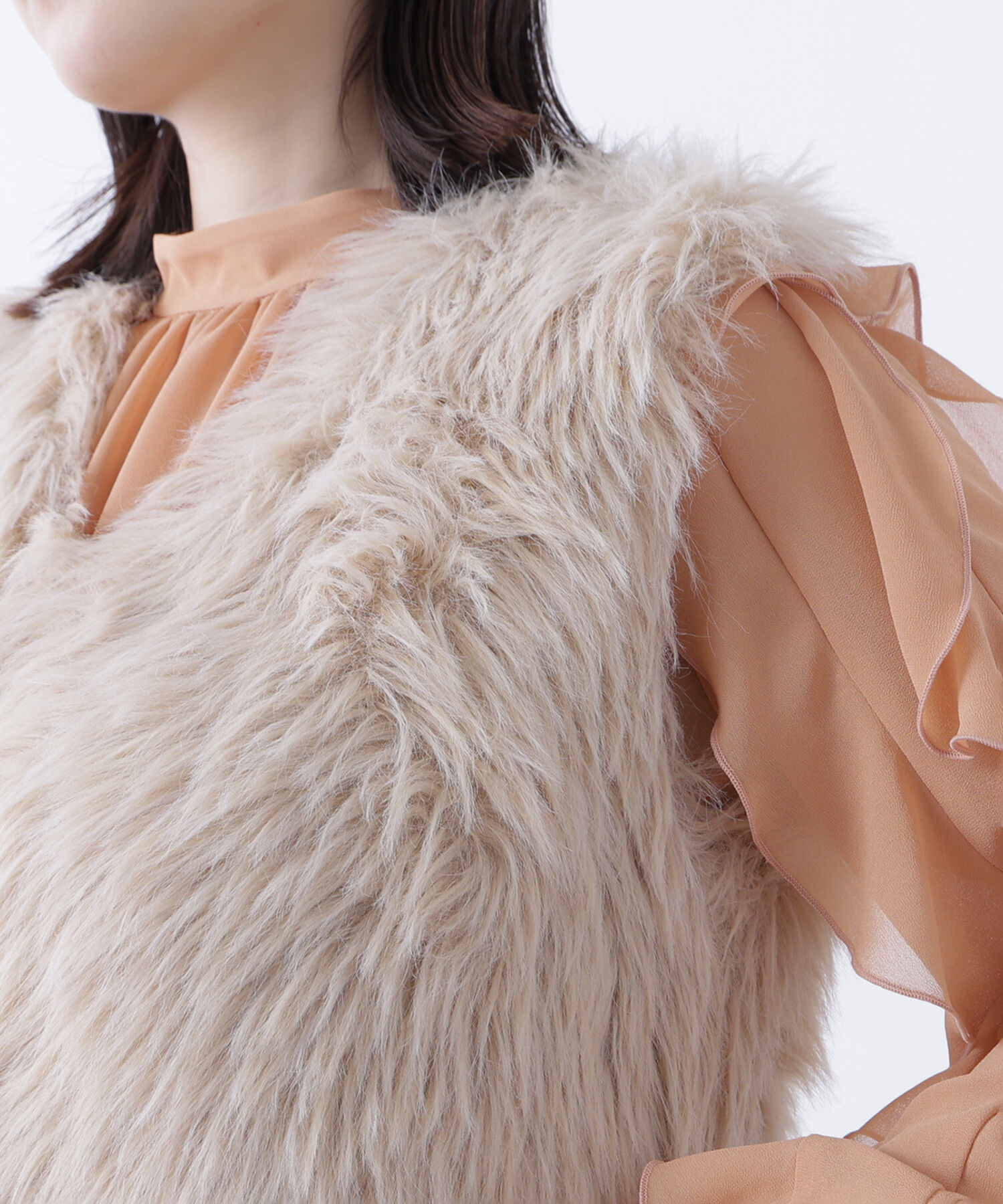  「シャギーニットベスト」|ニット・セーター|