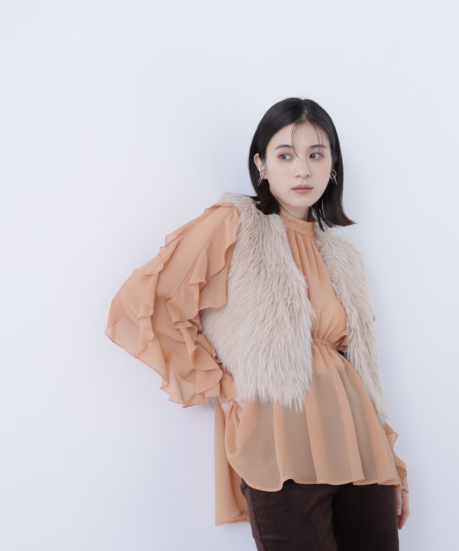  「シャギーニットベスト」|ニット・セーター|