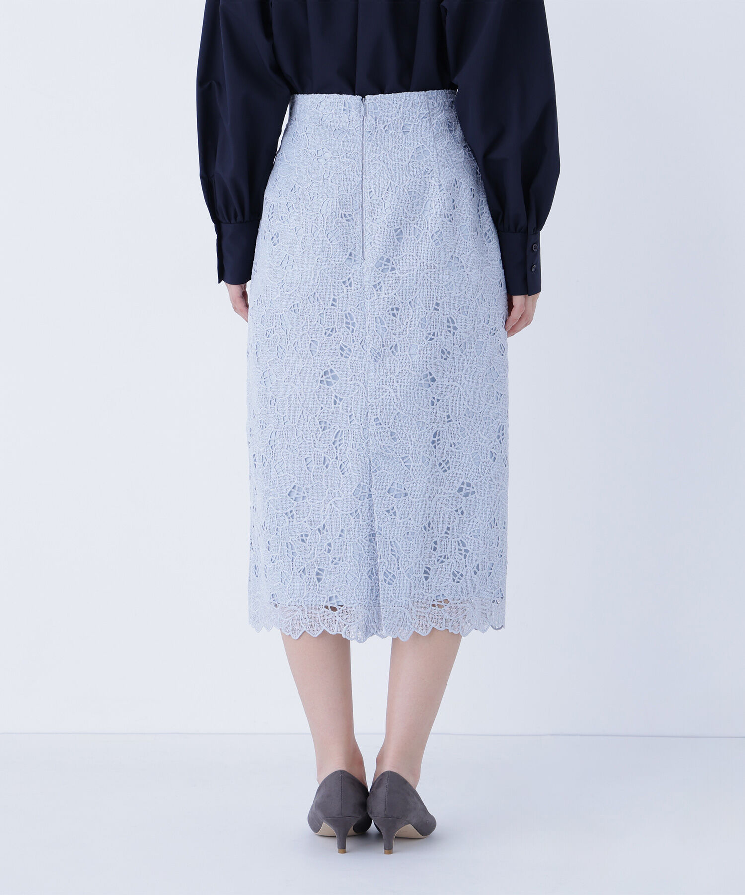  「フラワーレースタイトスカート」|スカート|