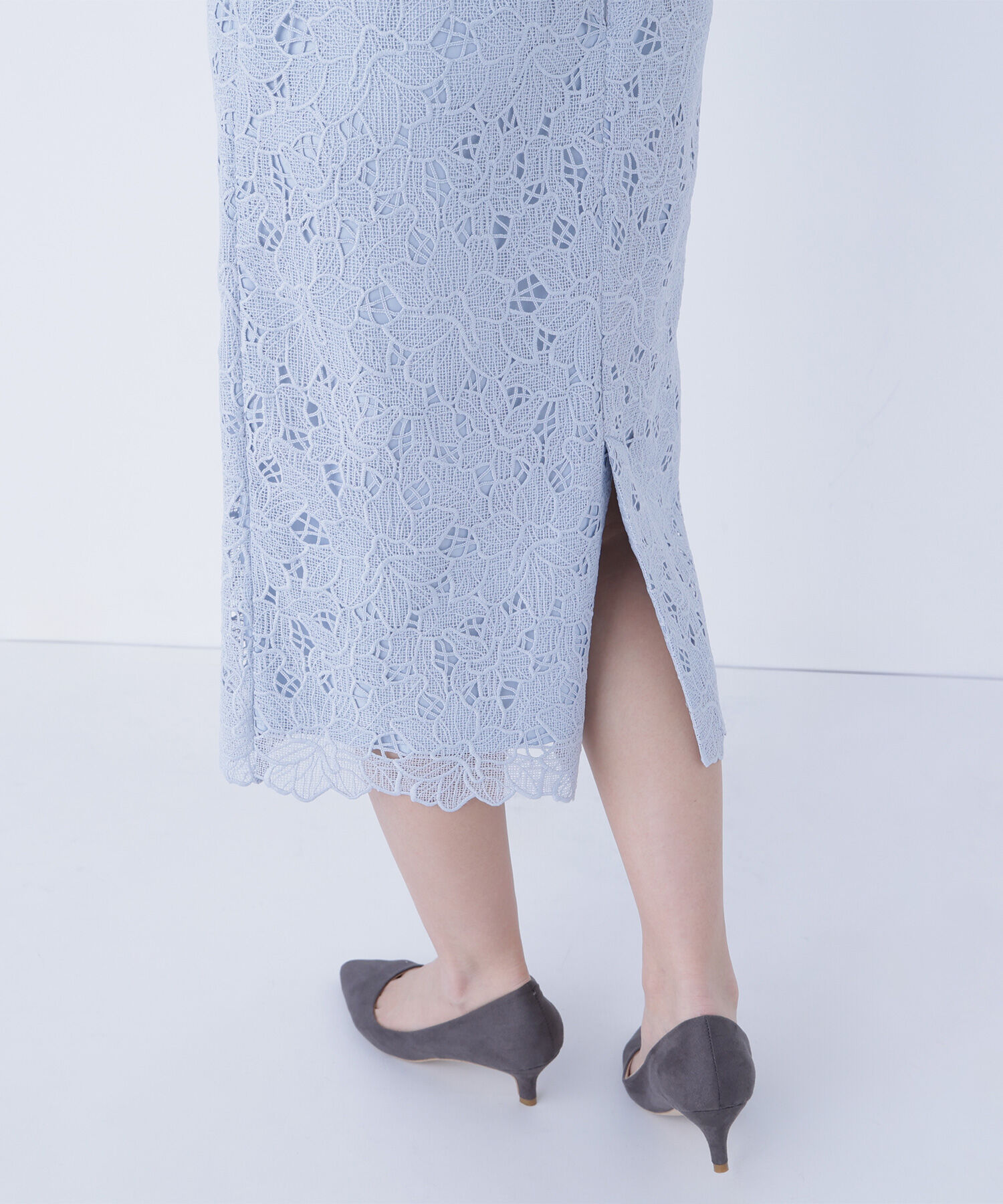  「フラワーレースタイトスカート」|スカート|