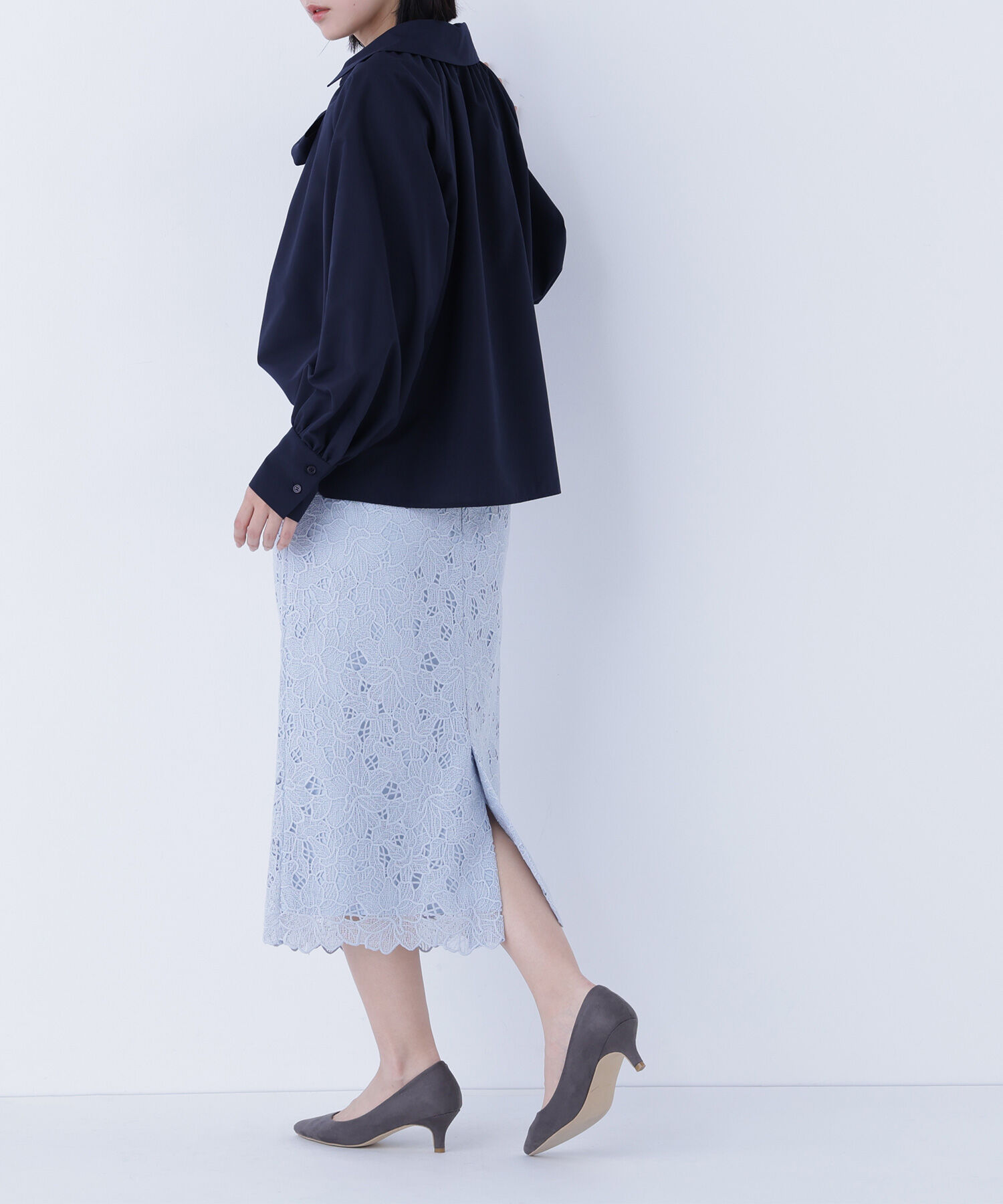  「フラワーレースタイトスカート」|スカート|